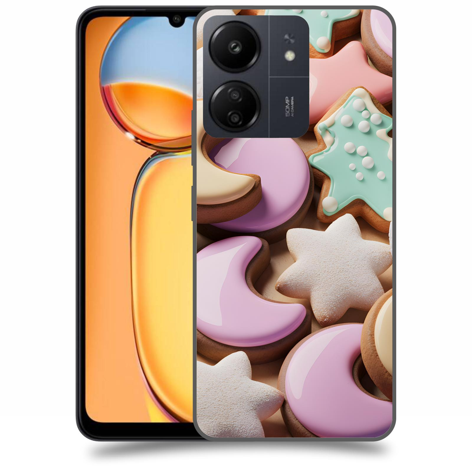 ACOVER Kryt na mobil Xiaomi Redmi 13C  Vánoční cukroví