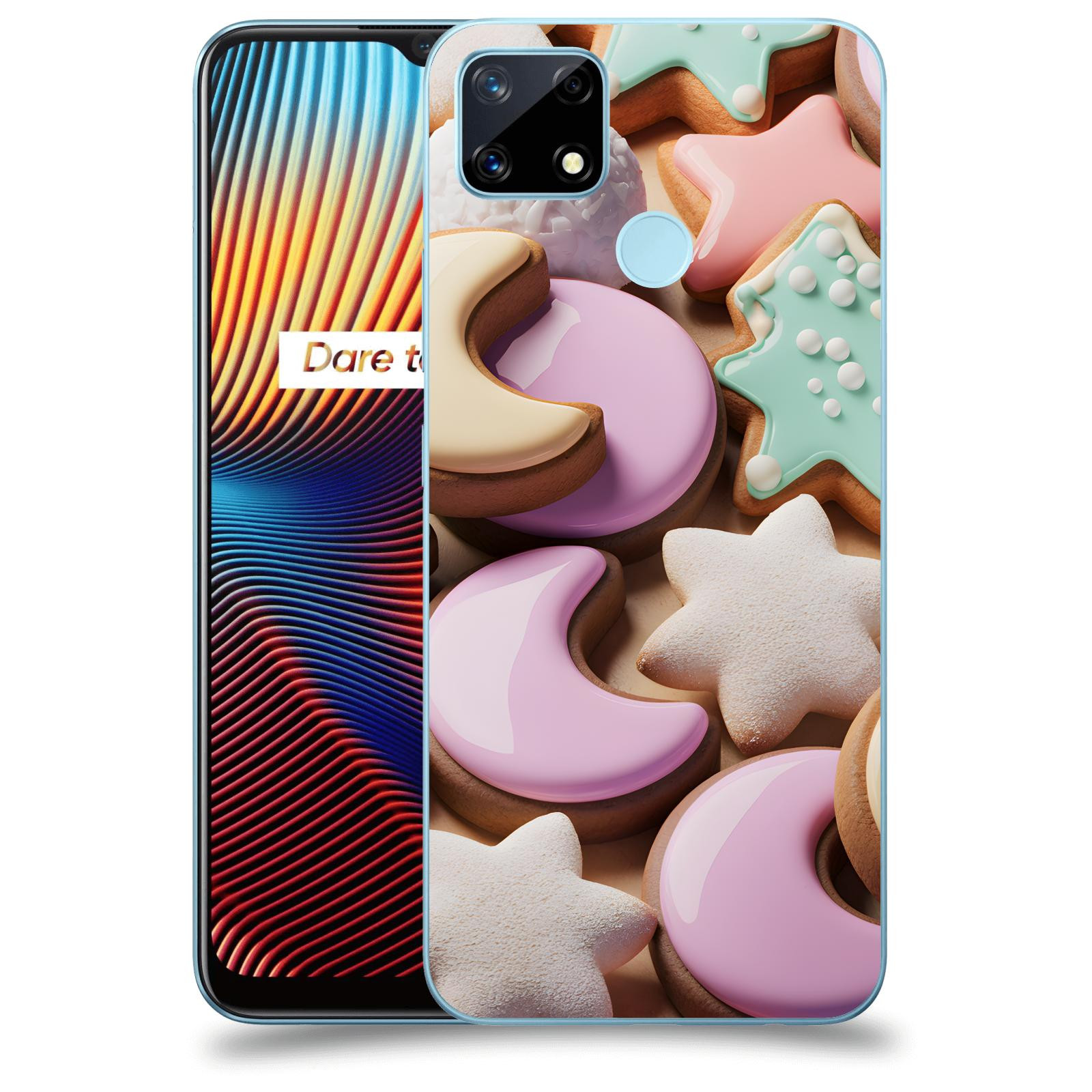 ACOVER Kryt na mobil Realme 7i - Vánoční cukroví
