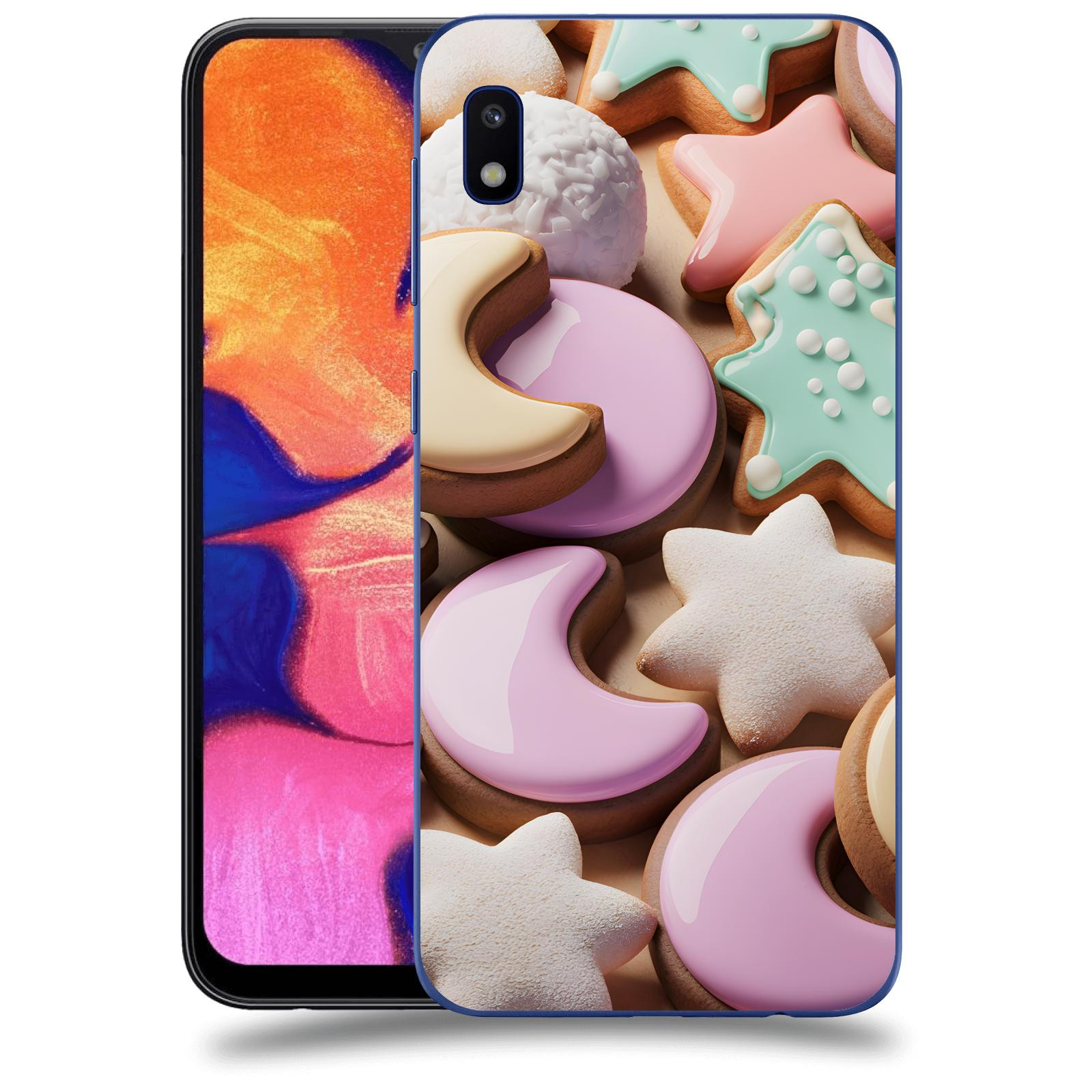 ACOVER Kryt na mobil Samsung Galaxy A10 A105F - Vánoční cukroví