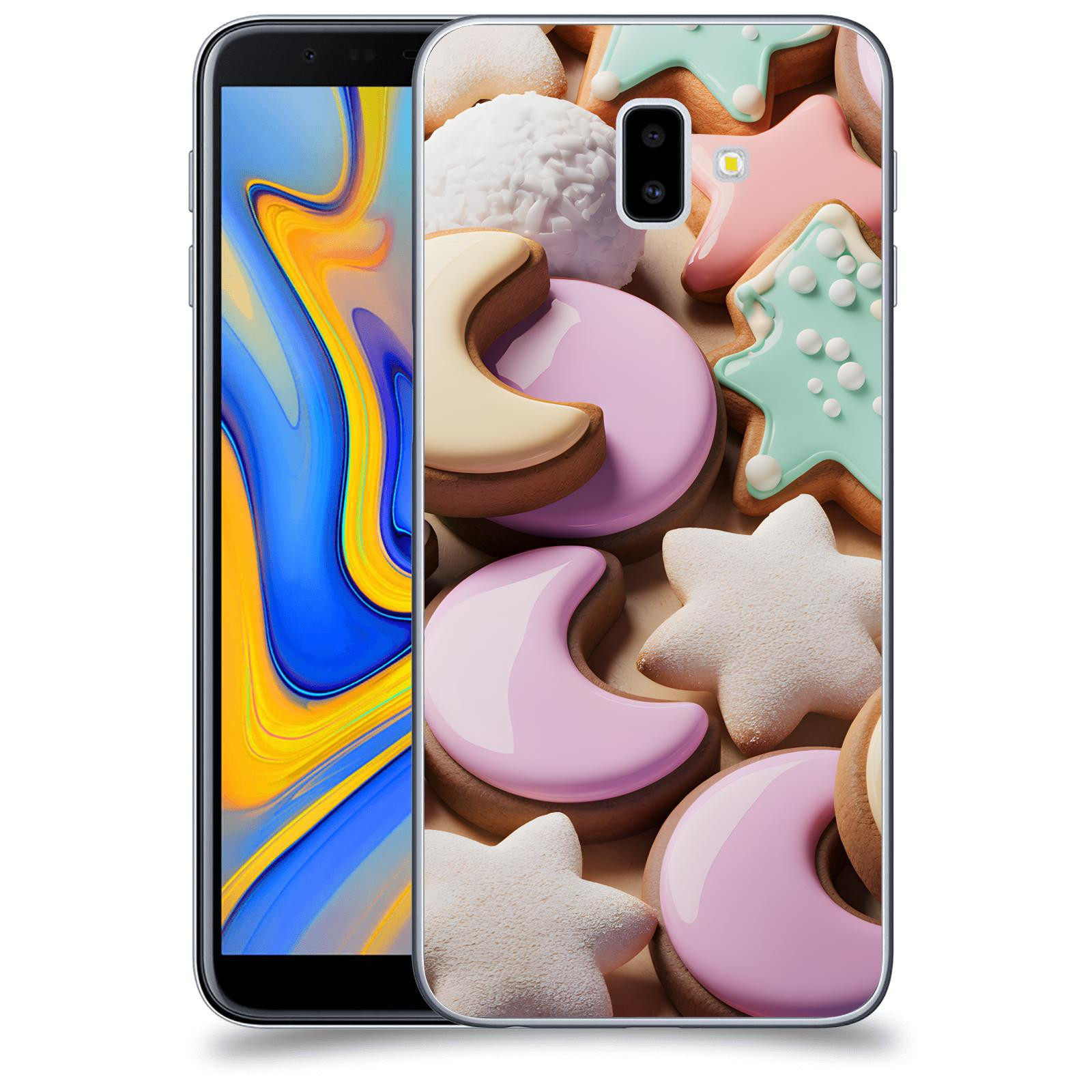 ACOVER Kryt na mobil Samsung Galaxy J6+ J610F - Vánoční cukroví