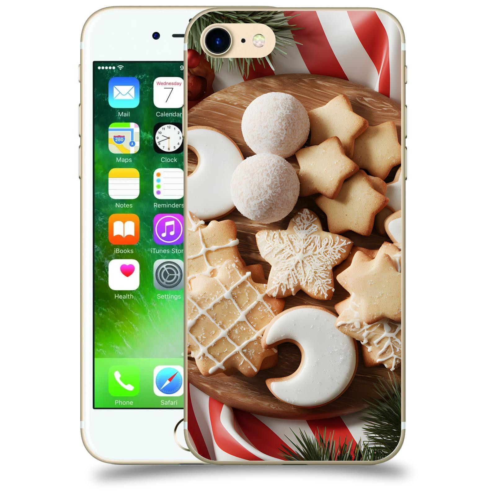 ACOVER Kryt na mobil Apple iPhone 7 - Vánoční cukroví 2