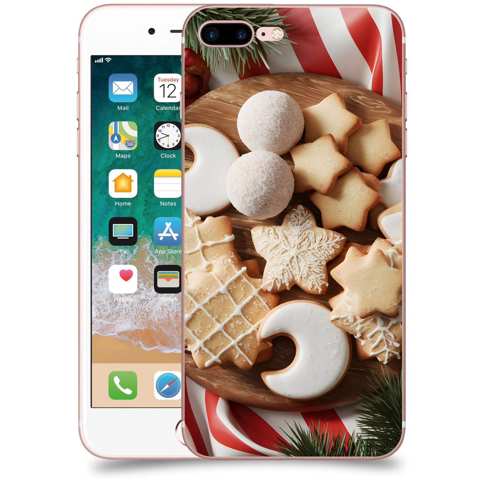 ACOVER Kryt na mobil Apple iPhone 7 Plus - Vánoční cukroví 2
