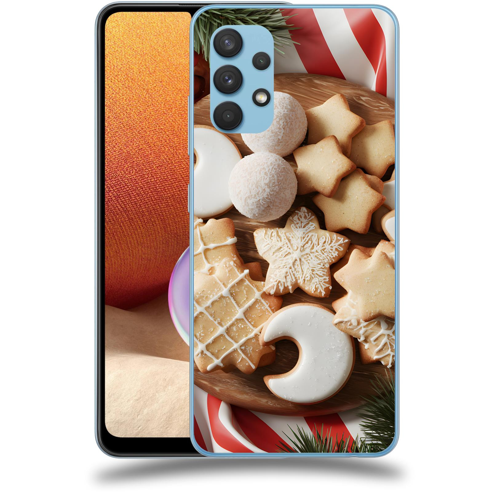 ACOVER Kryt na mobil Samsung Galaxy A32 4G SM-A325F - Vánoční cukroví 2