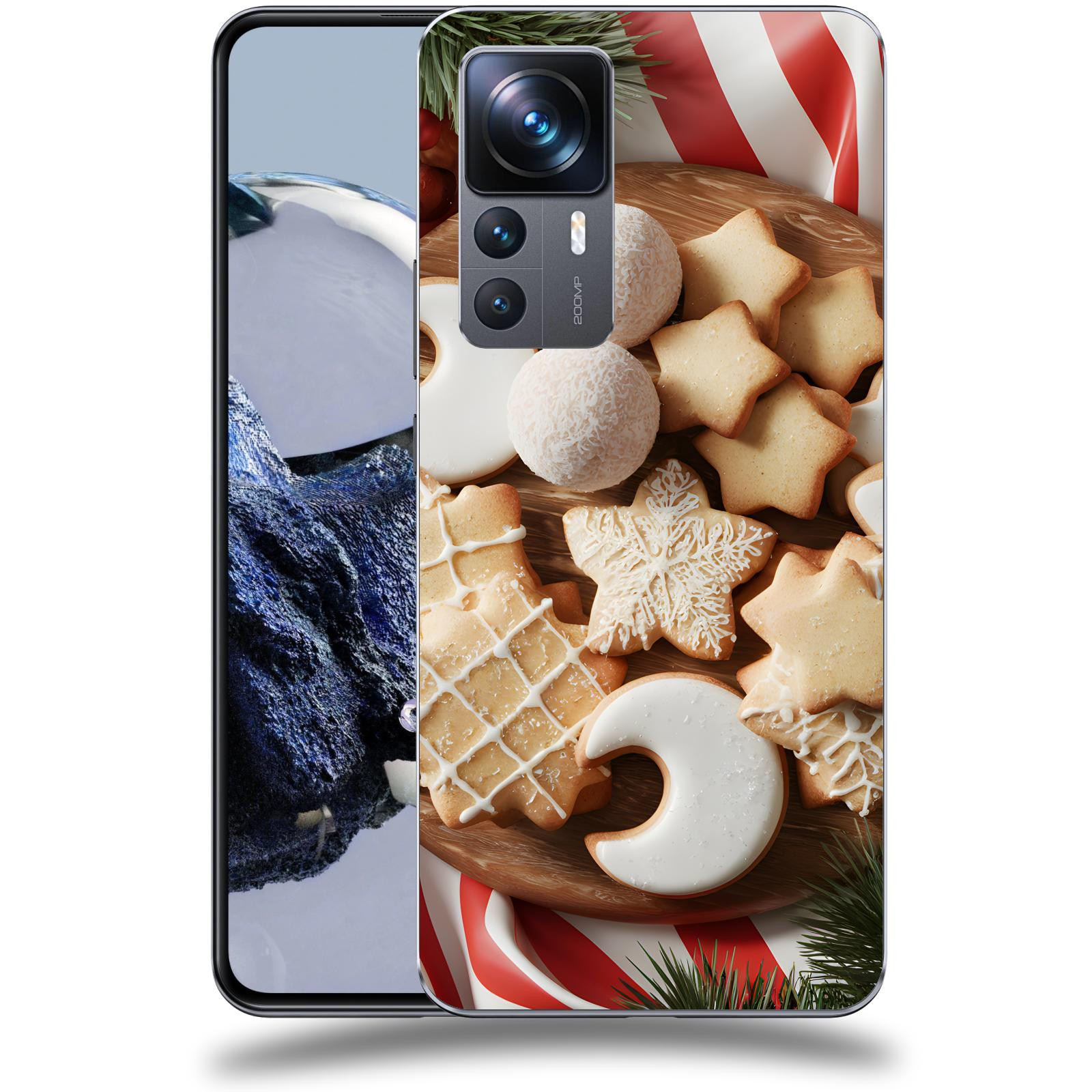 ACOVER Kryt na mobil Xiaomi 12T Pro - Vánoční cukroví 2