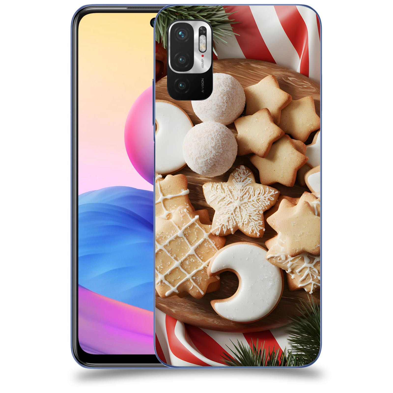 ACOVER Kryt na mobil Xiaomi Redmi Note 10 5G - Vánoční cukroví 2