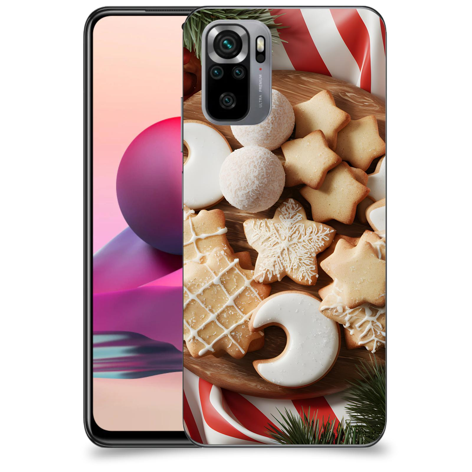 ACOVER Kryt na mobil Xiaomi Redmi Note 10S - Vánoční cukroví 2