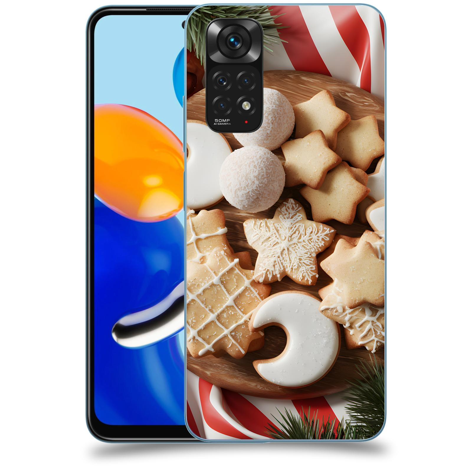 ACOVER Kryt na mobil Xiaomi Redmi Note 11 - Vánoční cukroví 2