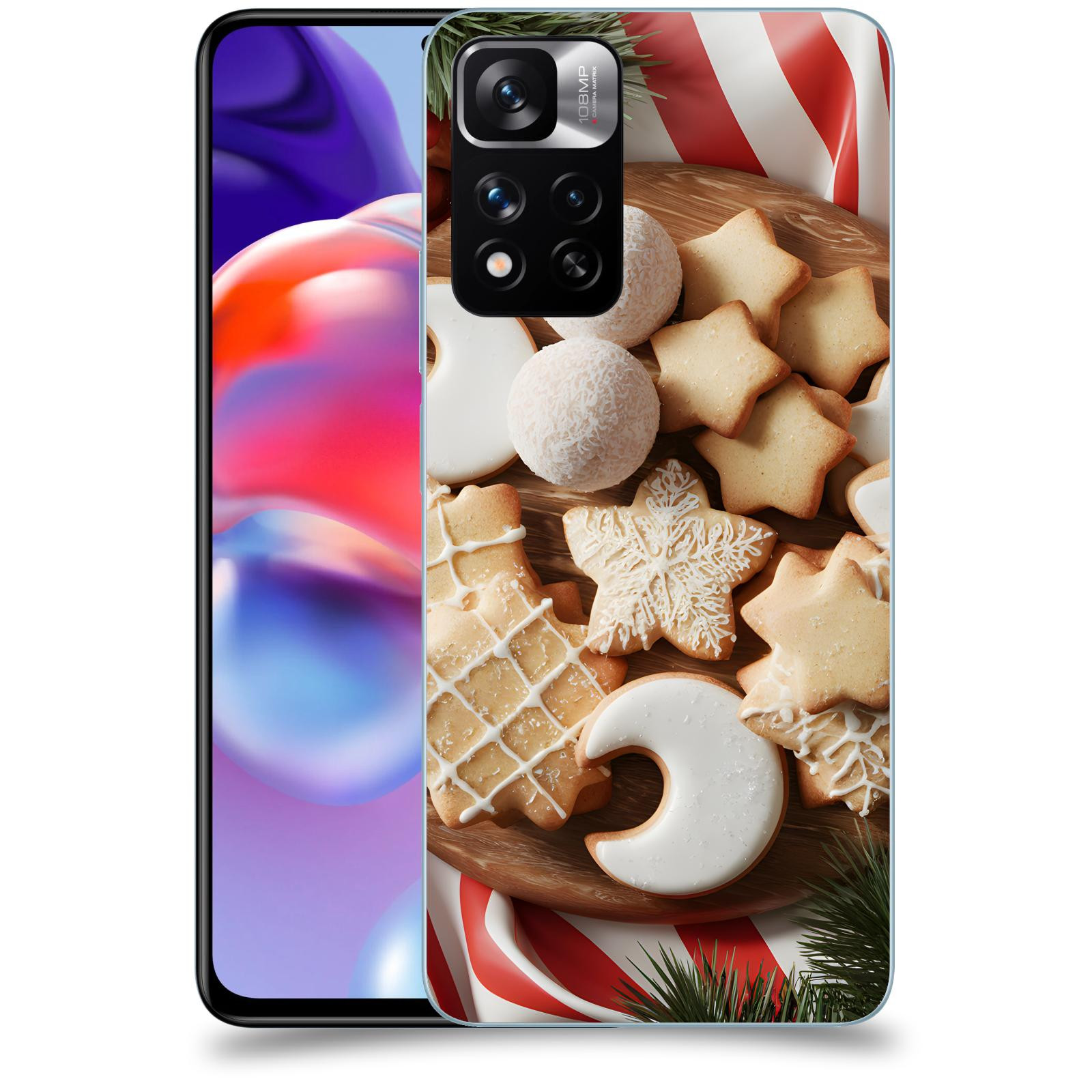 ACOVER Kryt na mobil Xiaomi Redmi Note 11 Pro+ 5G - Vánoční cukroví 2