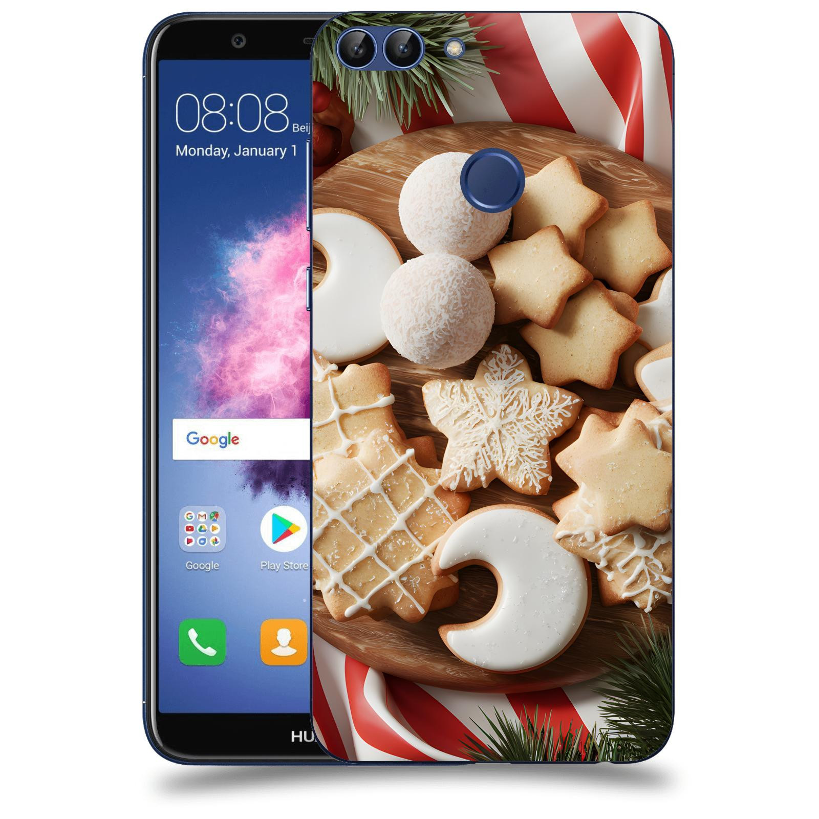 ACOVER Kryt na mobil Huawei P Smart - Vánoční cukroví 2