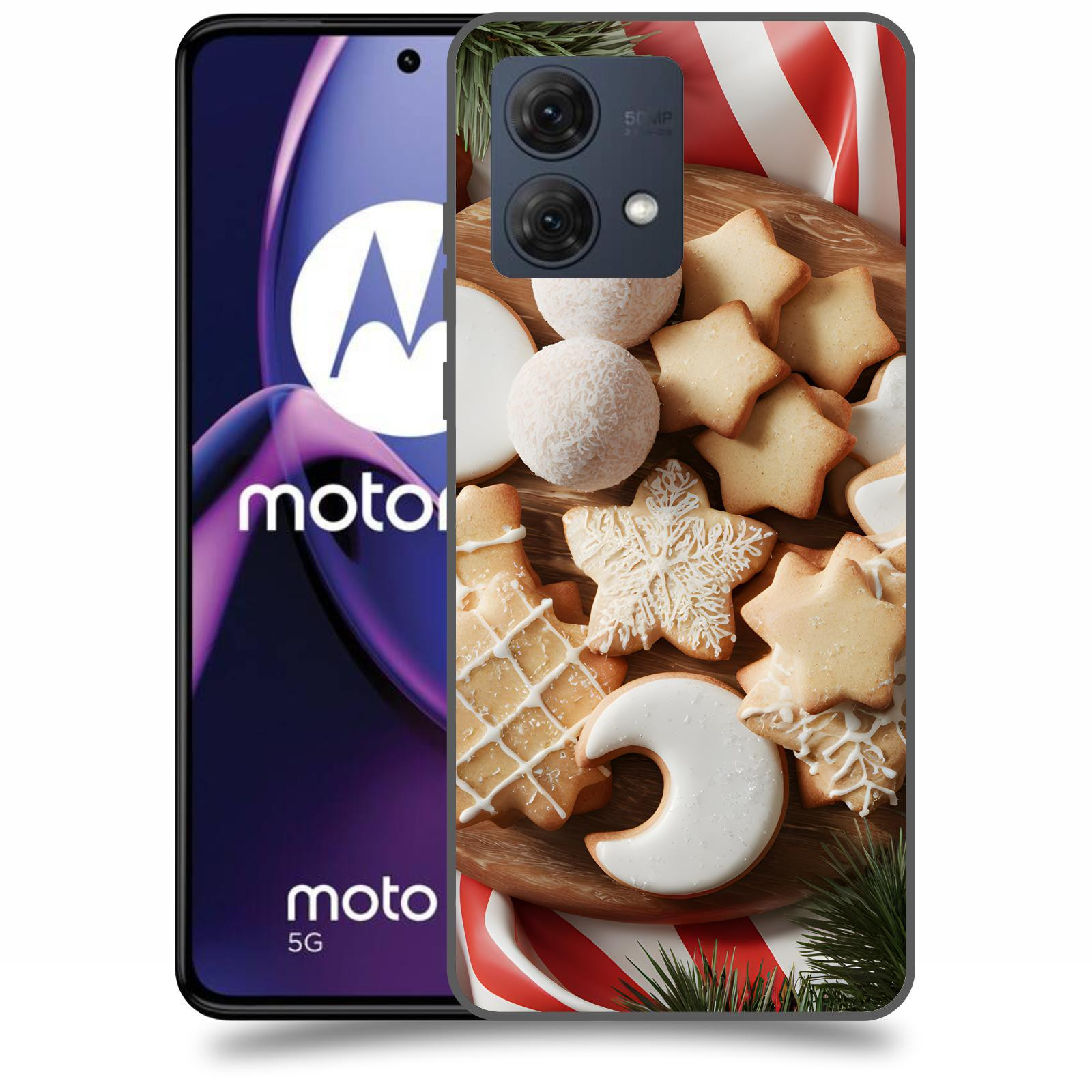 ACOVER Kryt na mobil Motorola Moto G84 5G - Vánoční cukroví 2