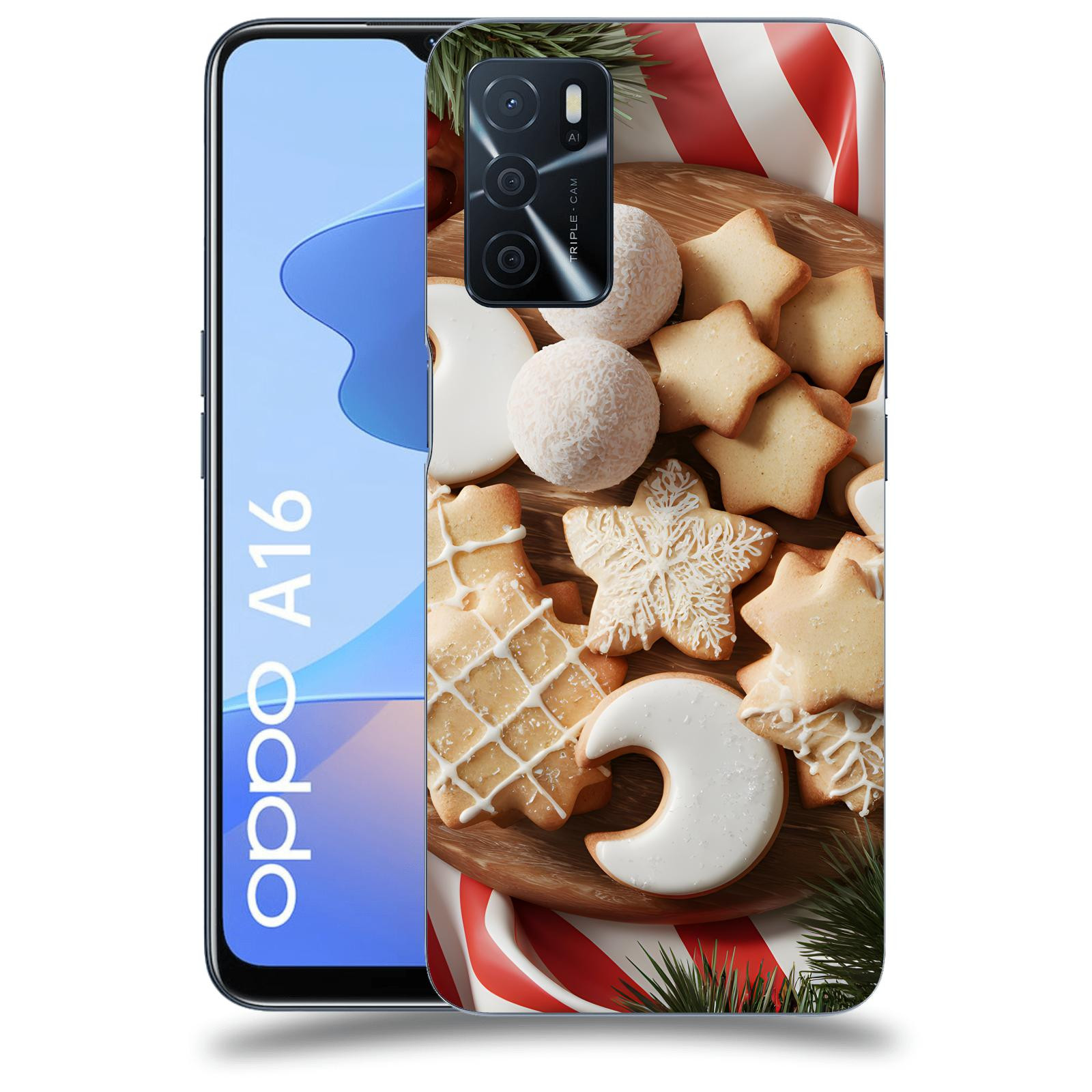 ACOVER Kryt na mobil OPPO A16 - Vánoční cukroví 2