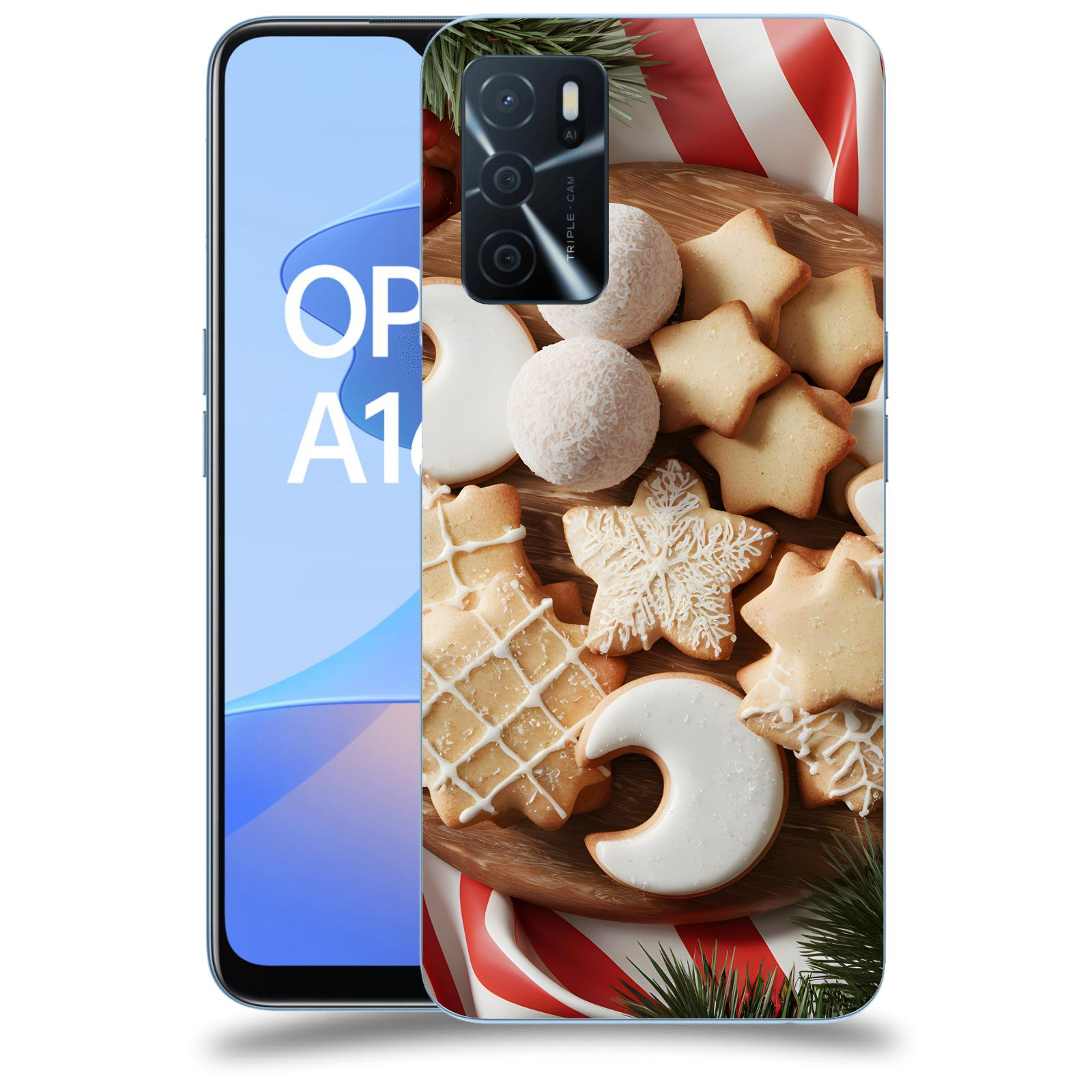 ACOVER Kryt na mobil OPPO A16s - Vánoční cukroví 2