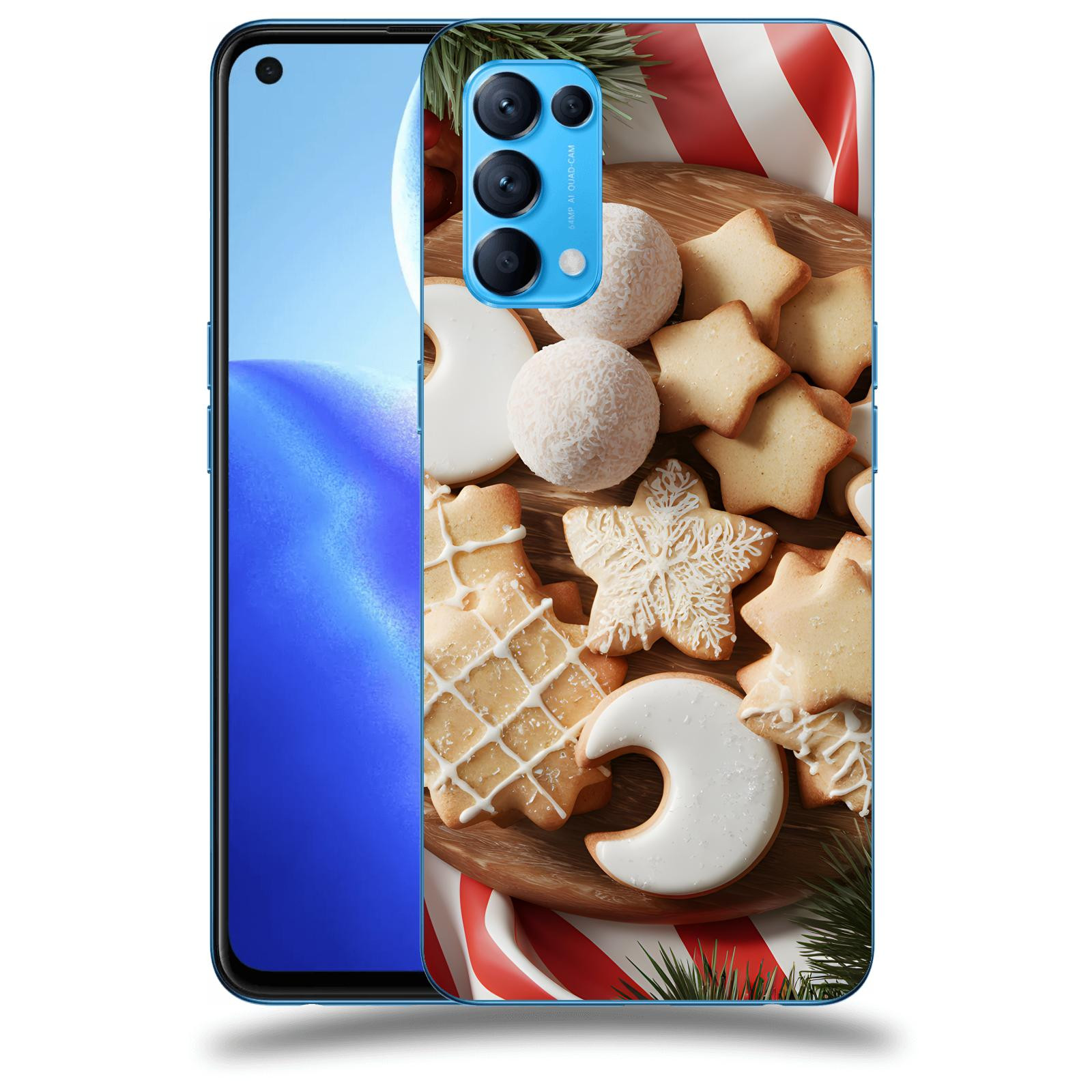 ACOVER Kryt na mobil OPPO Reno 5 5G - Vánoční cukroví 2