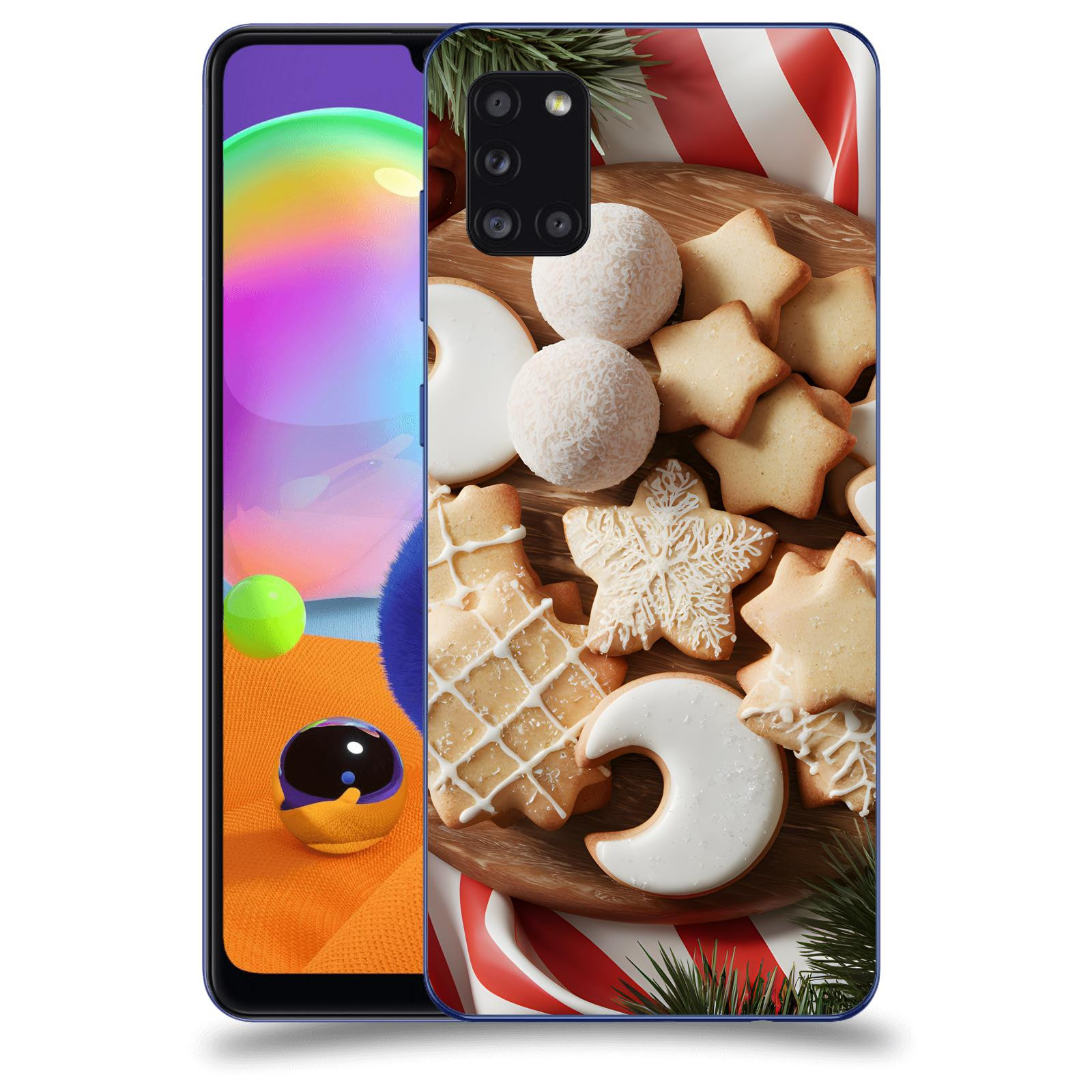 ACOVER Kryt na mobil Samsung Galaxy A31 A315F - Vánoční cukroví 2