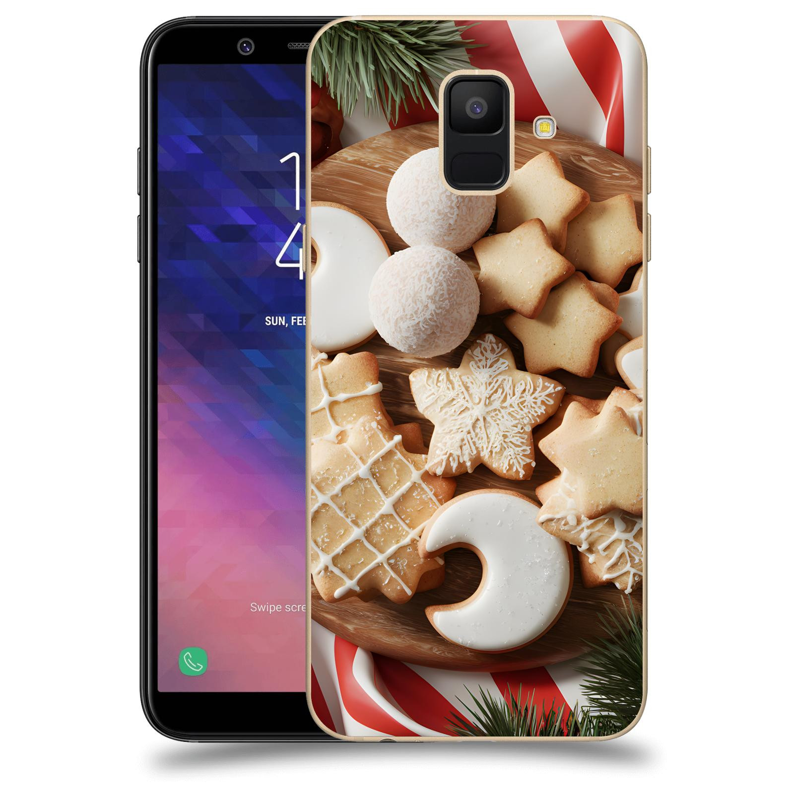 ACOVER Kryt na mobil Samsung Galaxy A6 A600F - Vánoční cukroví 2