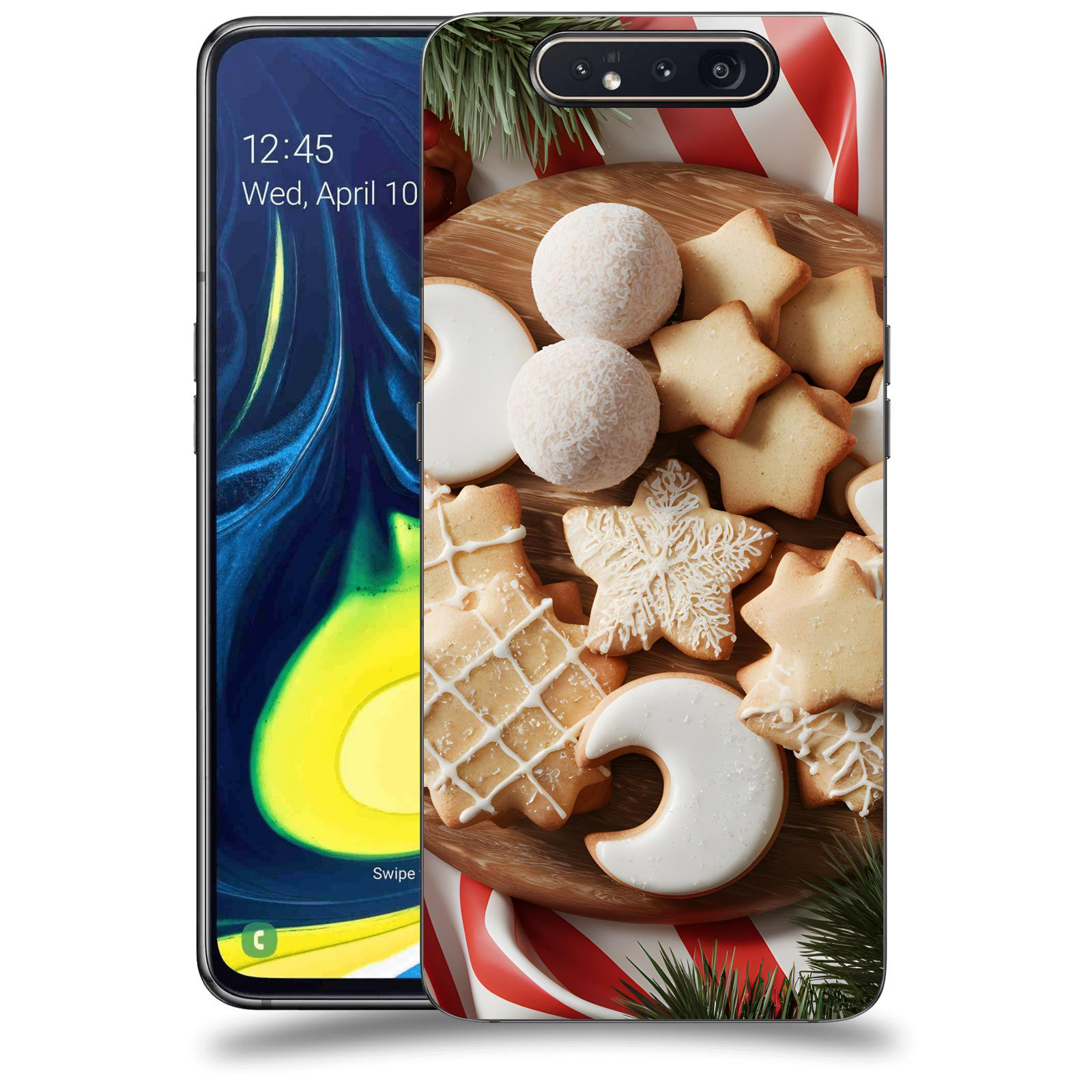 ACOVER Kryt na mobil Samsung Galaxy A80 A805F - Vánoční cukroví 2