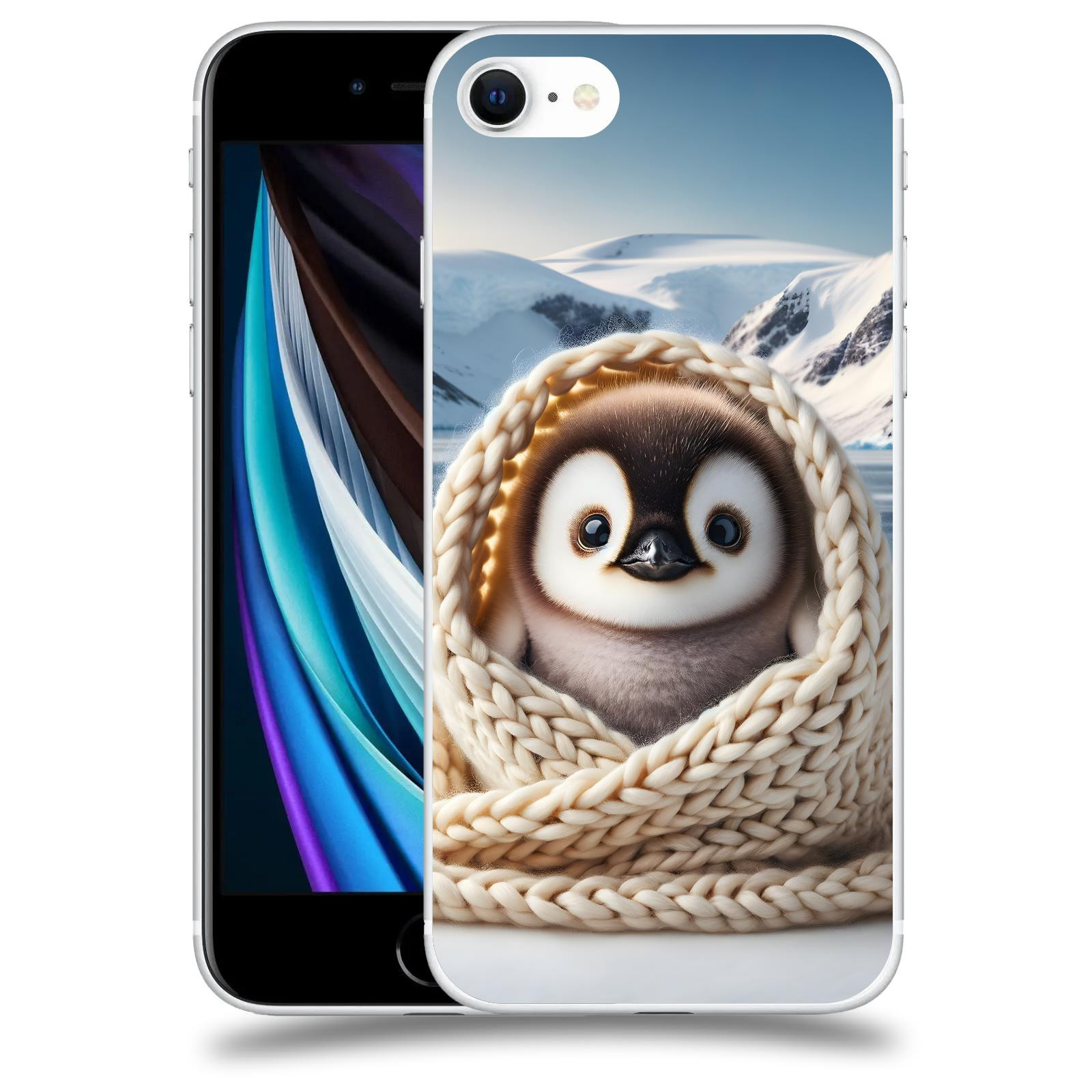 ACOVER Kryt na mobil Apple iPhone SE 2020 - Tučňák