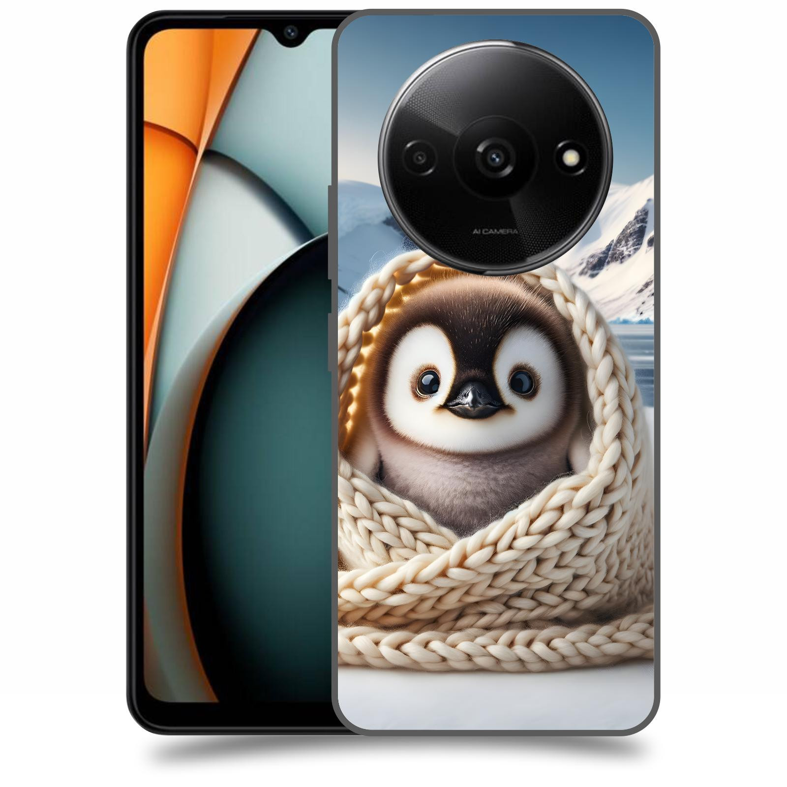 ACOVER Kryt na mobil Xiaomi Redmi A3 - Tučňák