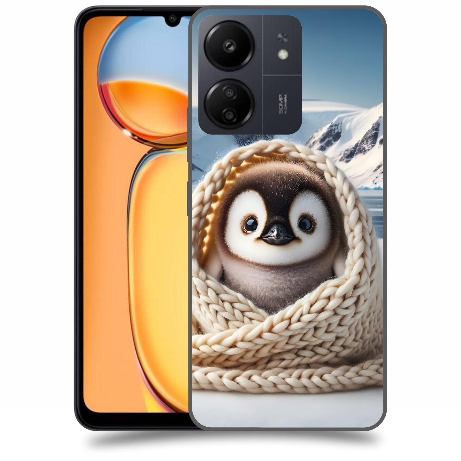 ACOVER Kryt na mobil Xiaomi Redmi 13C  Tučňák
