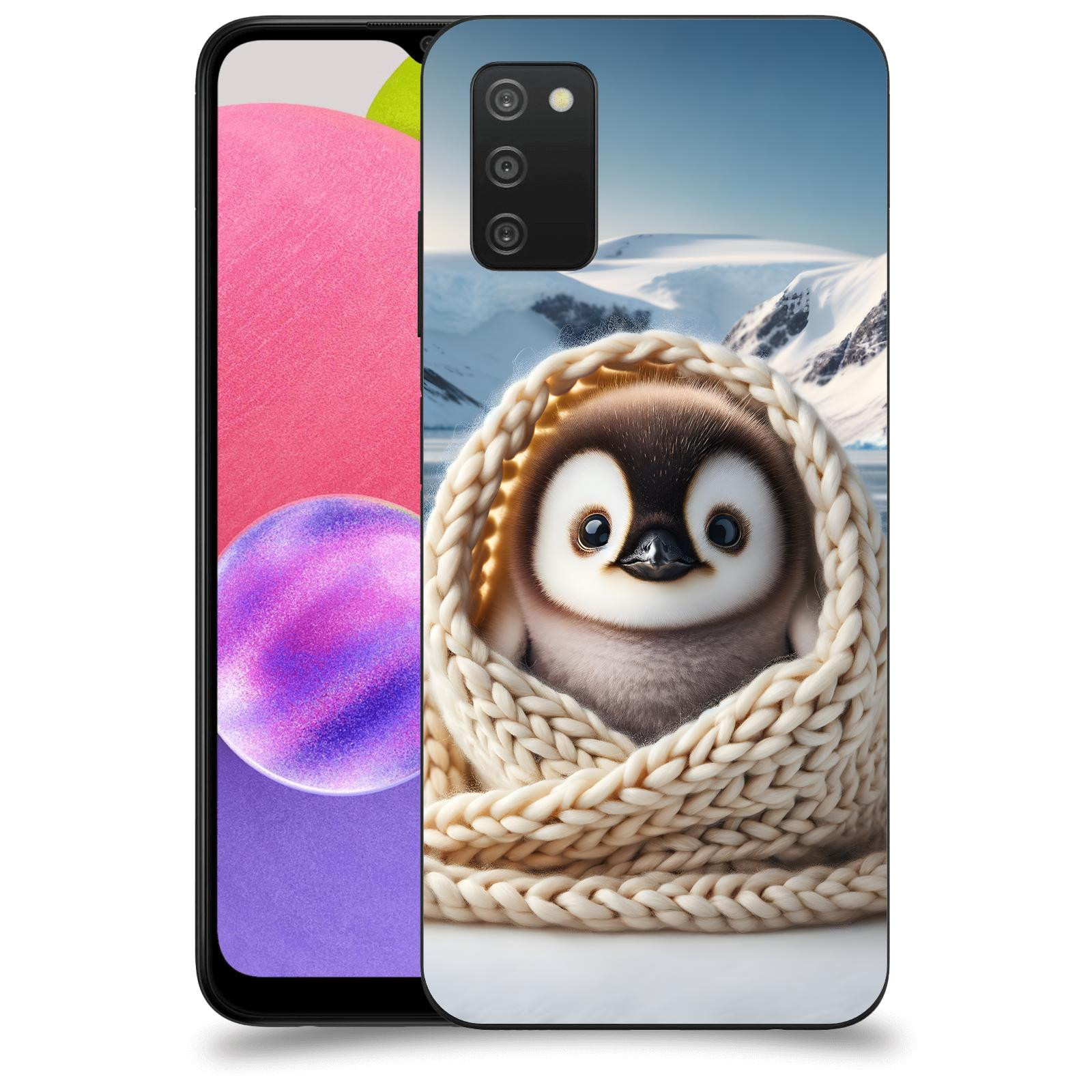 ACOVER Kryt na mobil Samsung Galaxy A03s A037G - Tučňák