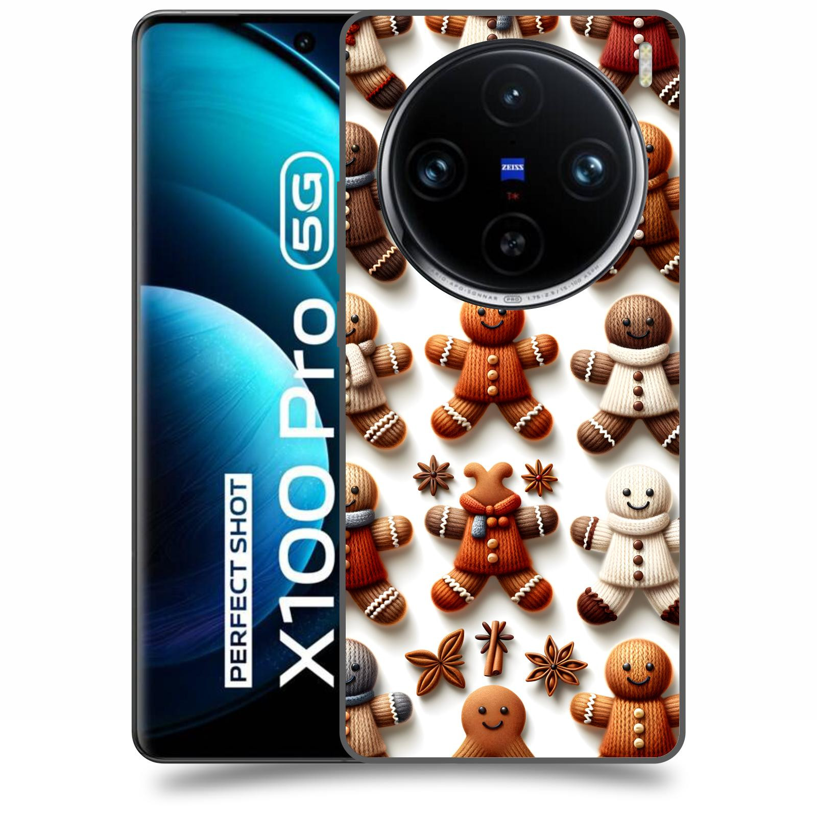 ACOVER Kryt na mobil Vivo X100 Pro 5G - Perníčky 2