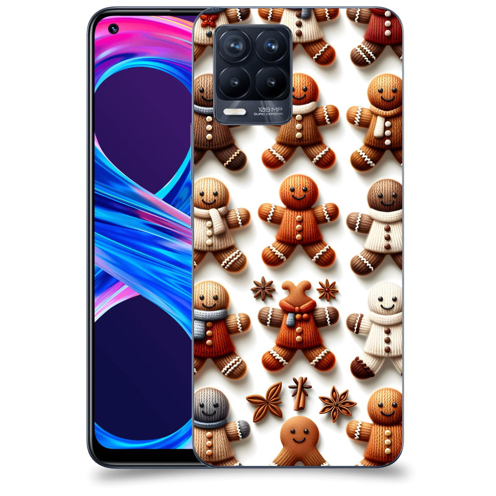 ACOVER Kryt na mobil Realme 8 Pro - Perníčky 2