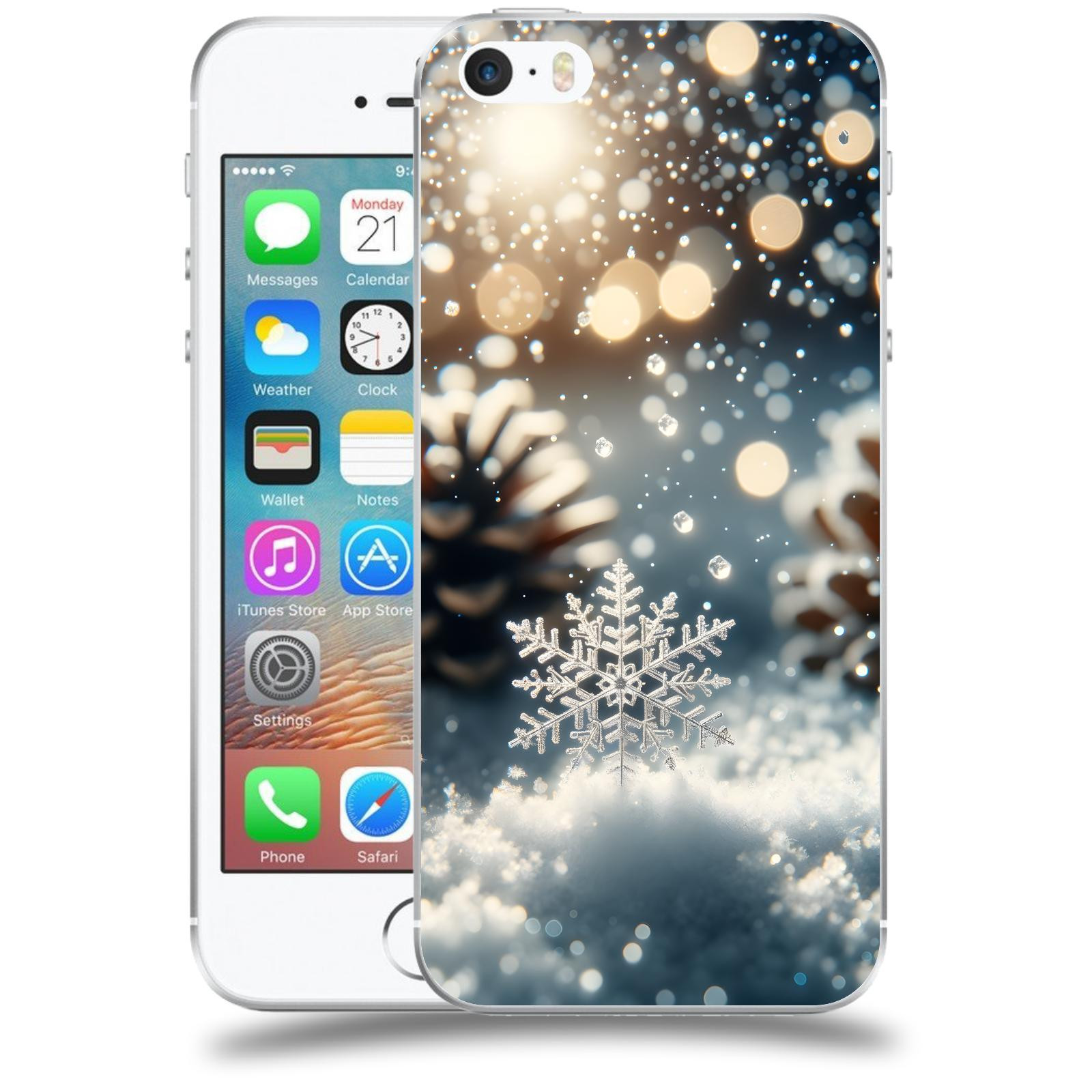 ACOVER Kryt na mobil Apple iPhone 5/5S/SE - Vločka
