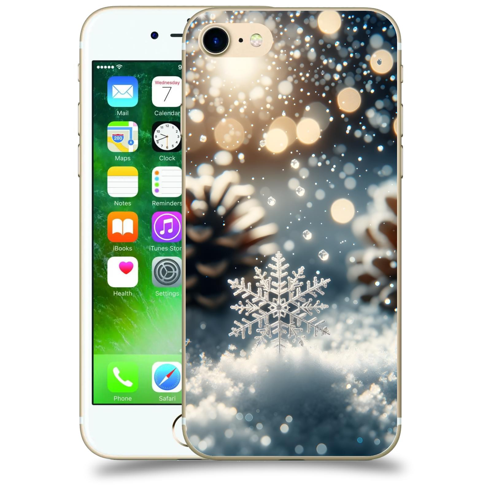 ACOVER Kryt na mobil Apple iPhone 7 - Vločka