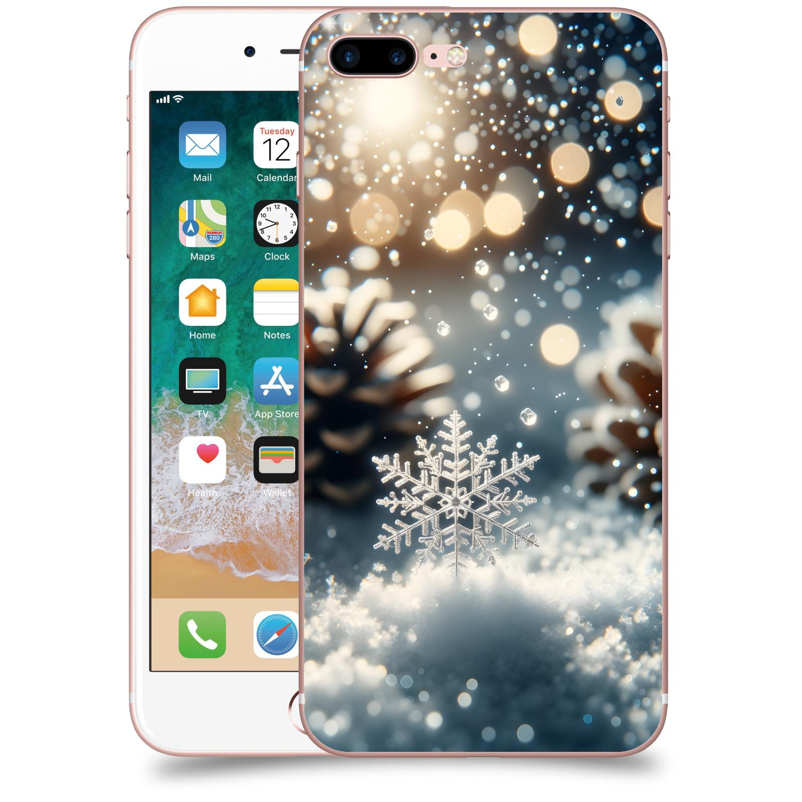 ACOVER Kryt na mobil Apple iPhone 7 Plus - Vločka