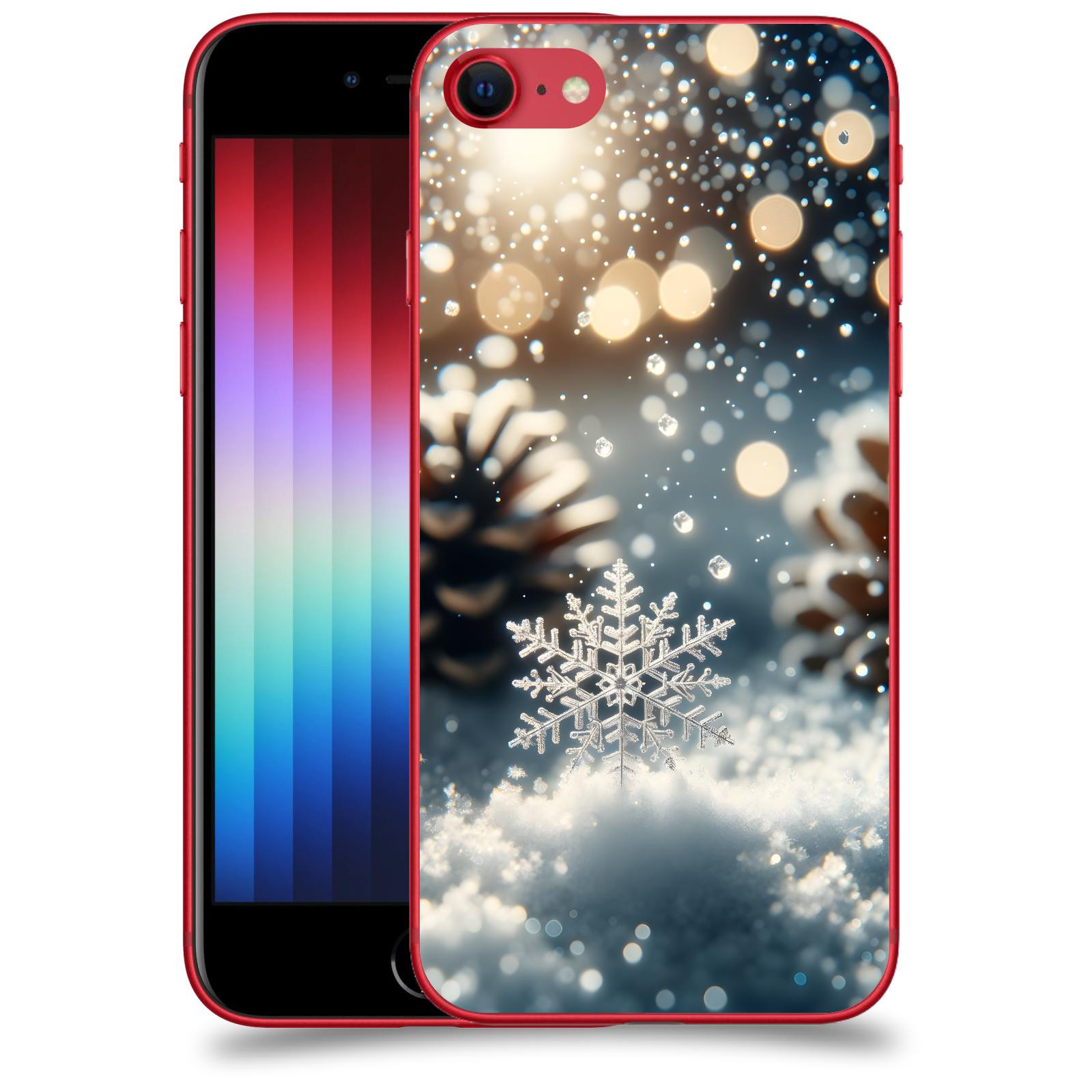 ACOVER Kryt na mobil Apple iPhone SE 2022 - Vločka