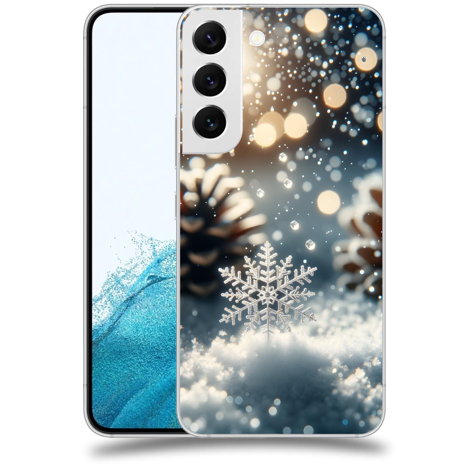 ACOVER Kryt na mobil Samsung Galaxy S22 5G - Vločka