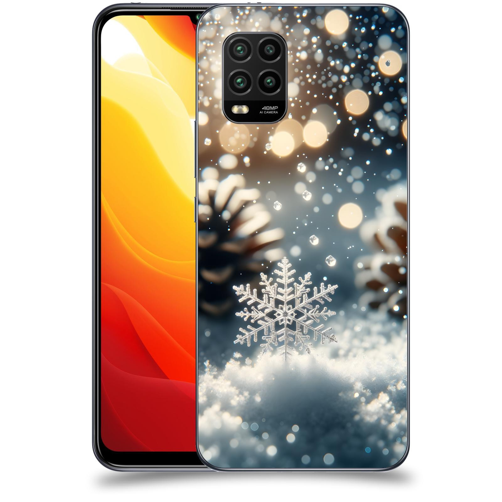 ACOVER Kryt na mobil Xiaomi Mi 10 Lite - Vločka