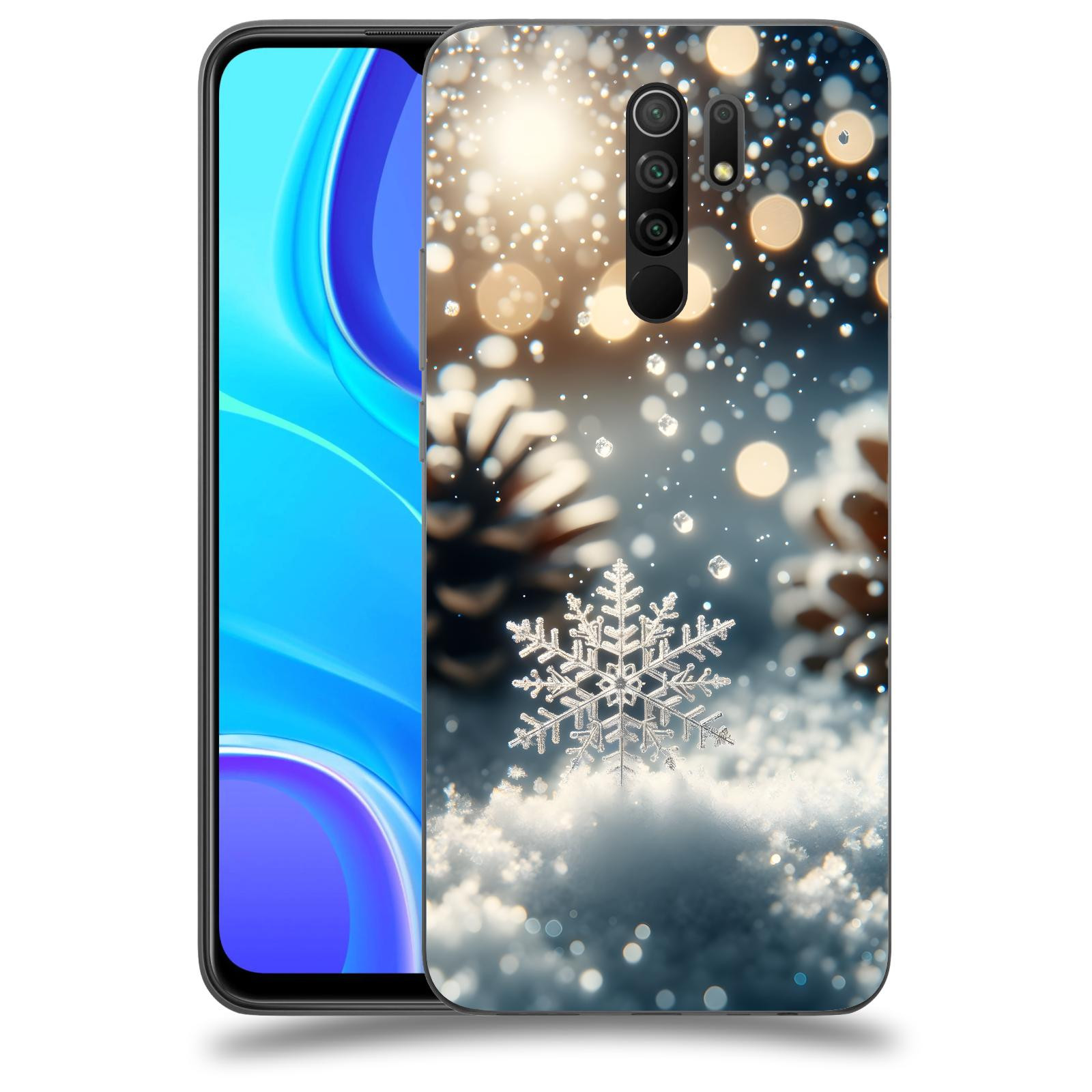 ACOVER Kryt na mobil Xiaomi Redmi 9 - Vločka