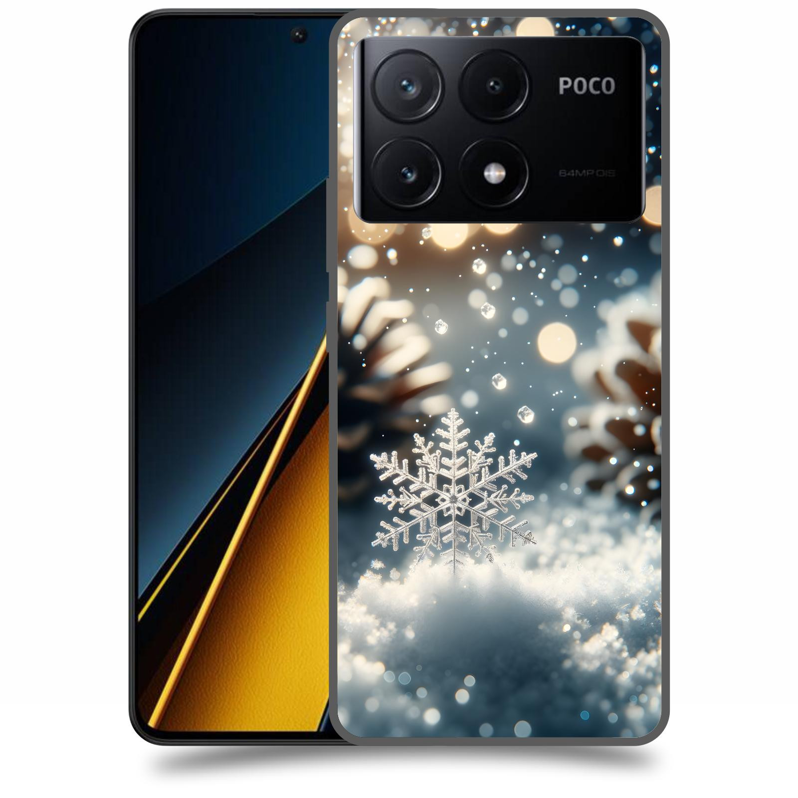 ACOVER Kryt na mobil Poco X6 Pro 5G - Vločka