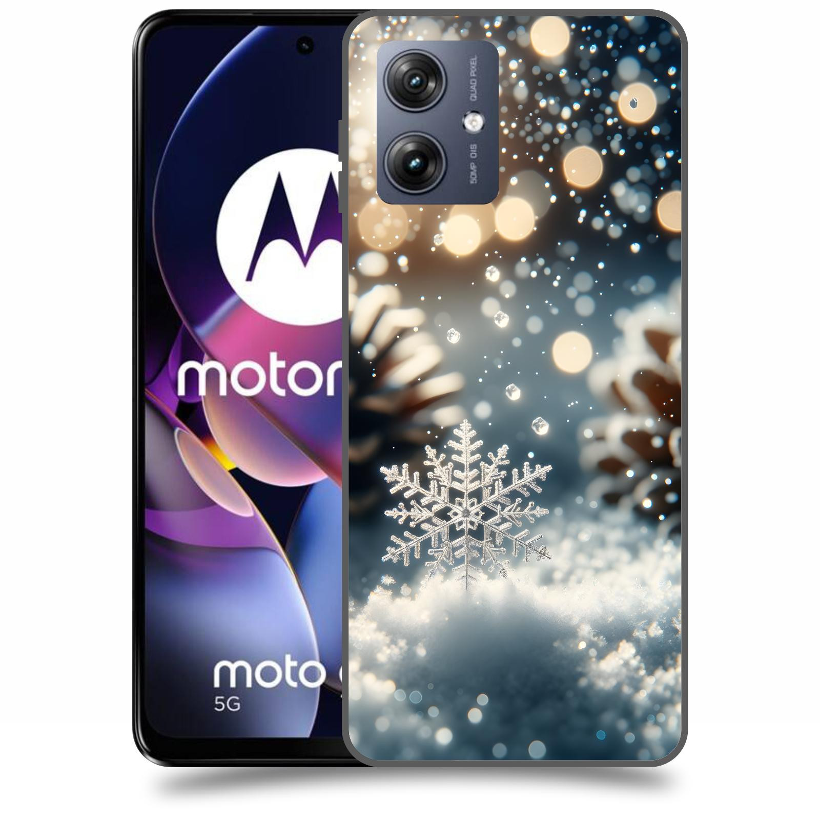 ACOVER Kryt na mobil Motorola Moto G54 5G - Vločka