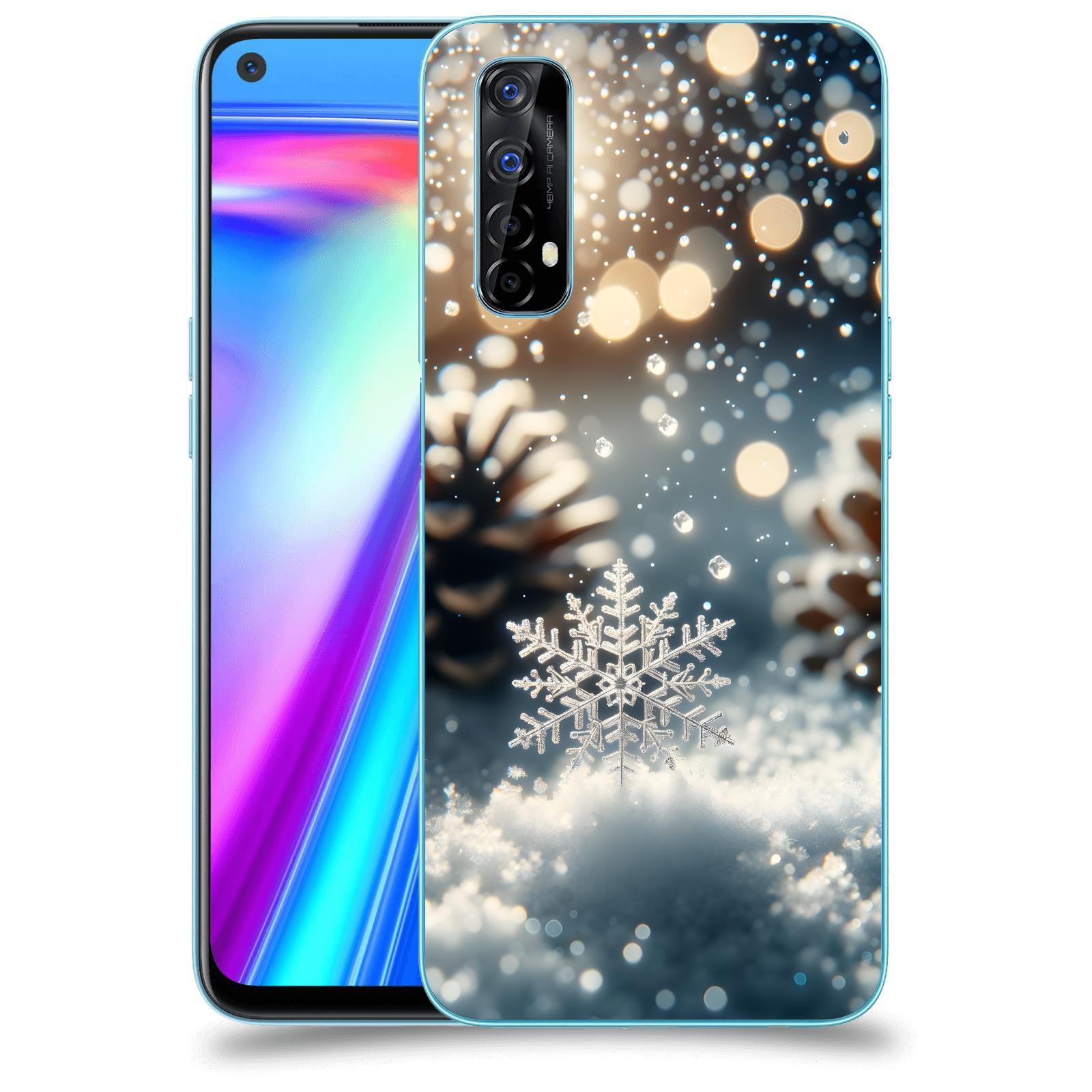 ACOVER Kryt na mobil Realme 7 - Vločka