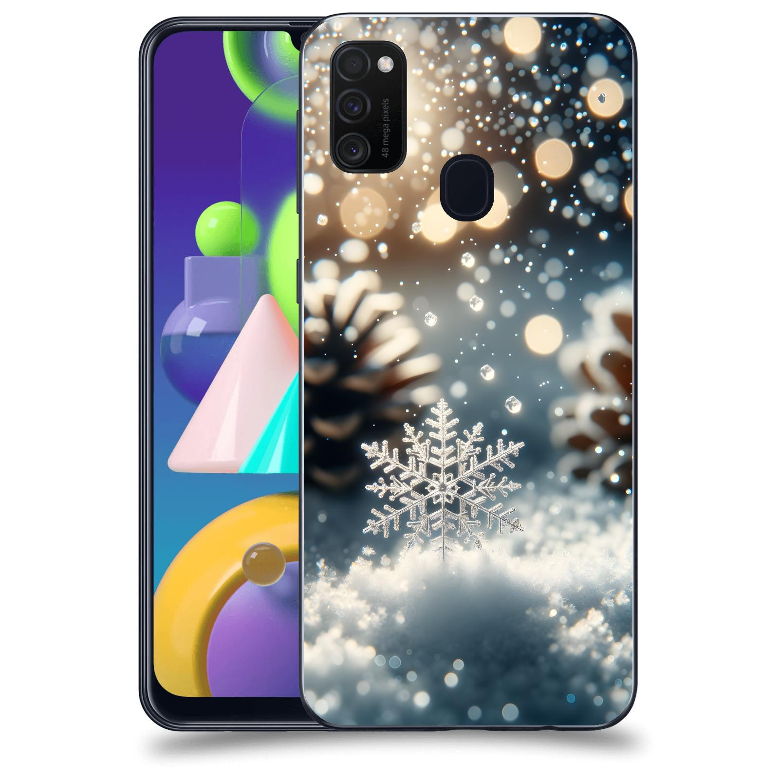 ACOVER Kryt na mobil Samsung Galaxy M21 M215F - Vločka