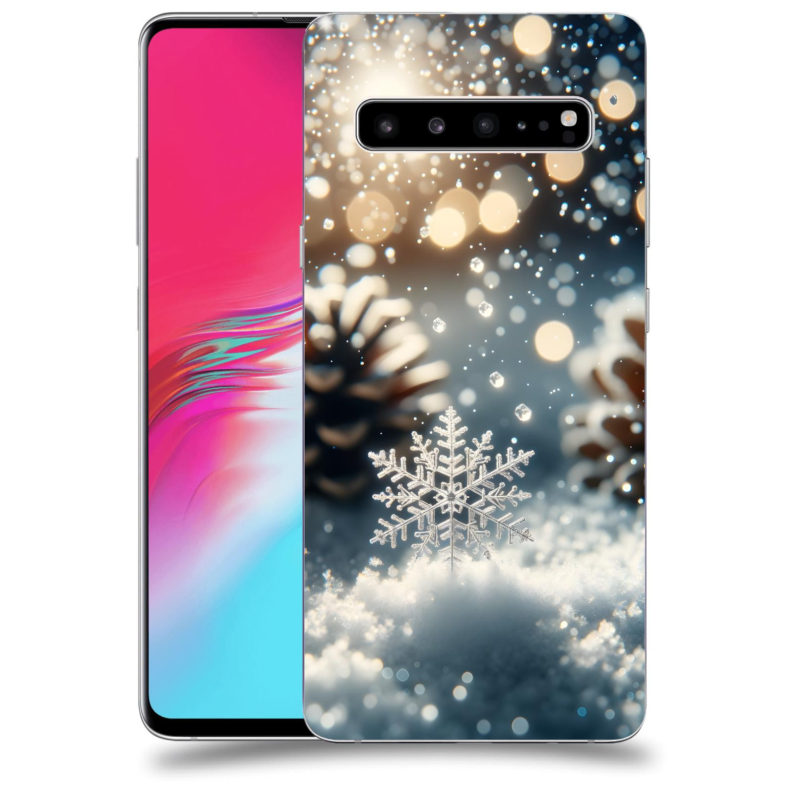 ACOVER Kryt na mobil Samsung Galaxy S10 G973 - Vločka
