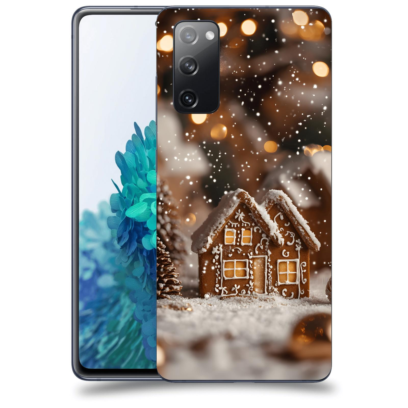 ACOVER Kryt na mobil Samsung Galaxy S20 FE - Perníková chaloupka