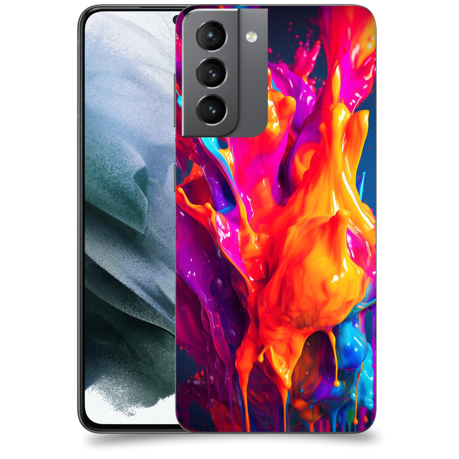 ACOVER Kryt na mobil Samsung Galaxy S21 G991B - Beautiful Liquid I