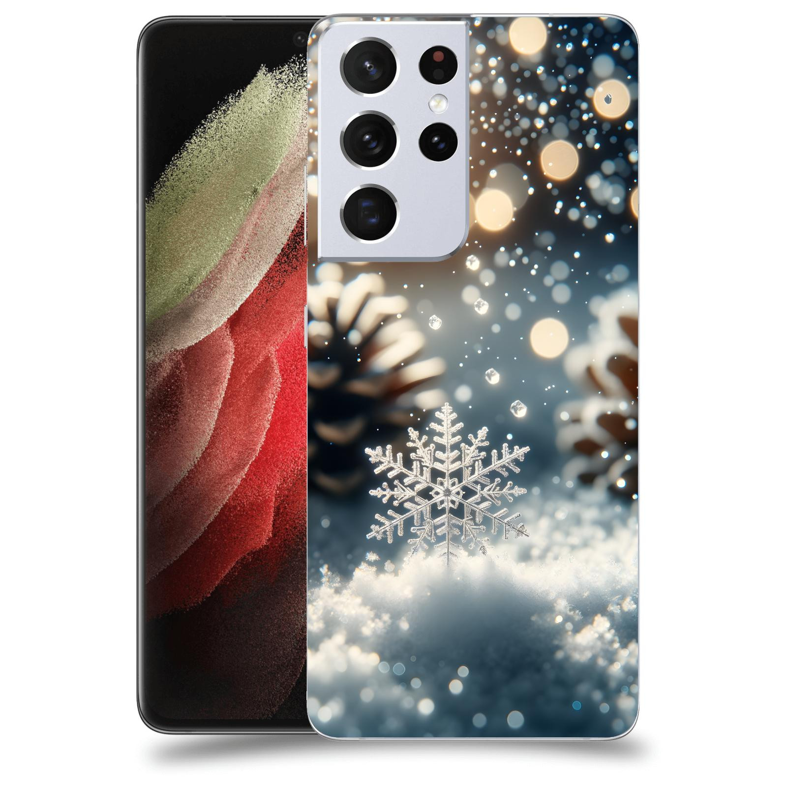 ACOVER Kryt na mobil Samsung Galaxy S21 Ultra 5G G998B - Vločka