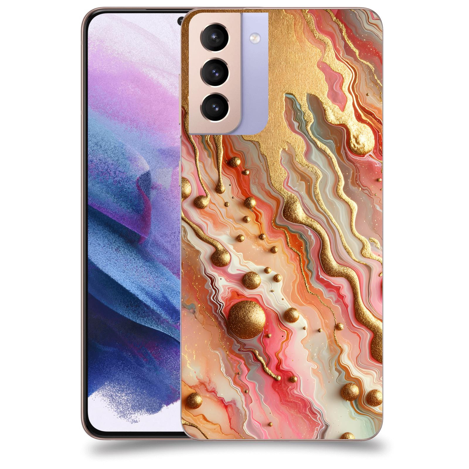 ACOVER Kryt na mobil Samsung Galaxy S21+ G996F - Liquid Gold