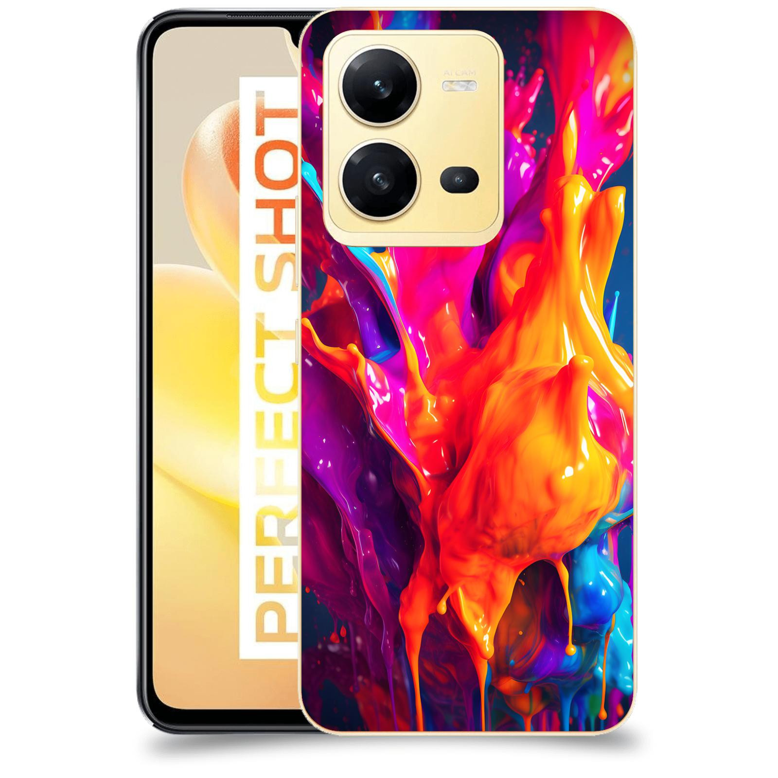 ACOVER Kryt na mobil Vivo X80 Lite - Beautiful Liquid I