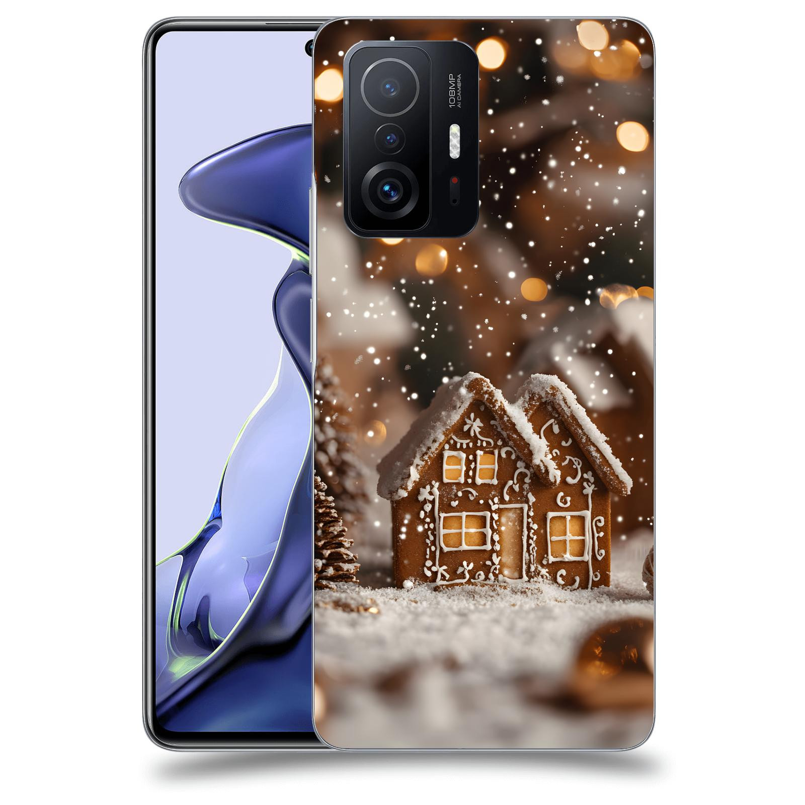 ACOVER Kryt na mobil Xiaomi 11T - Perníková chaloupka