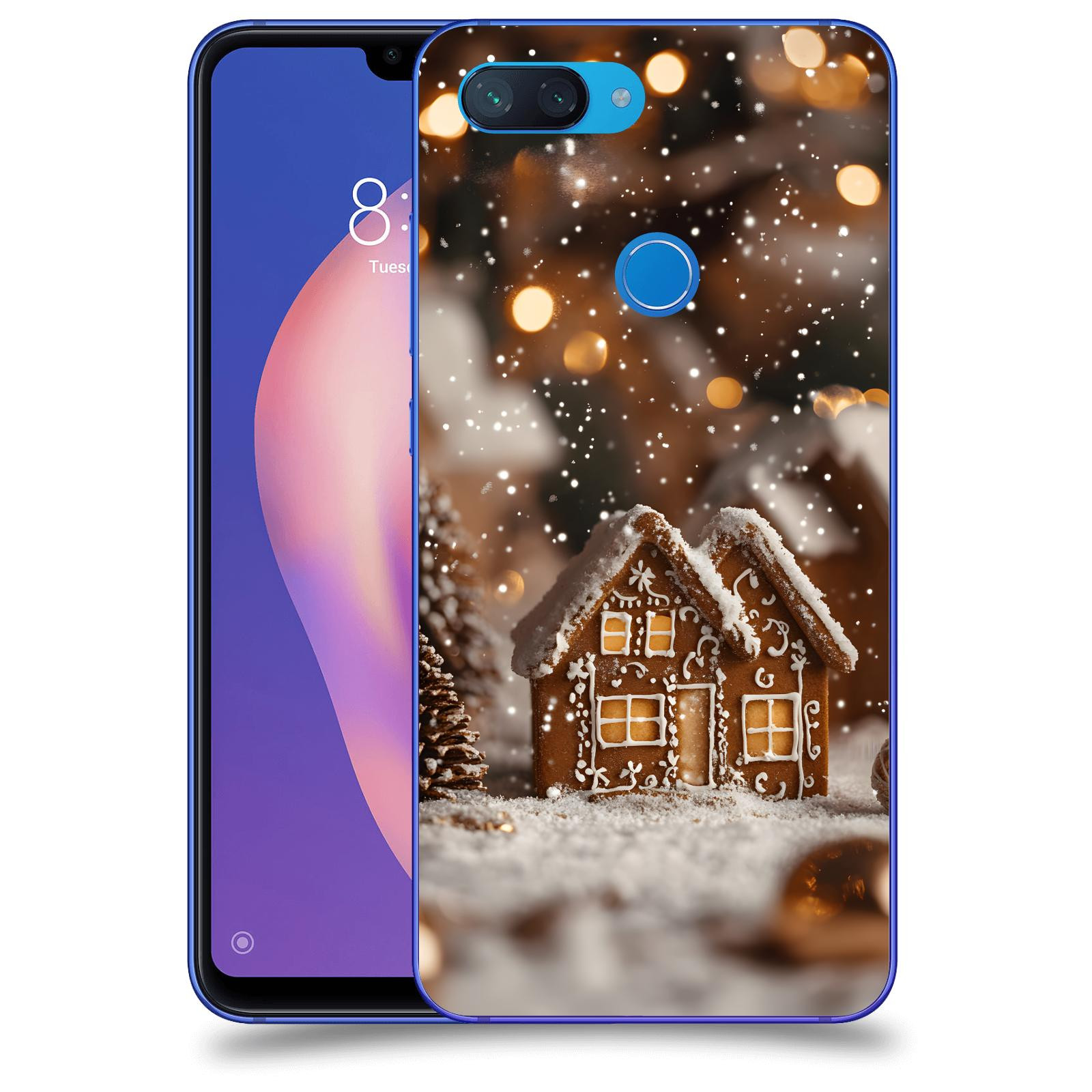 ACOVER Kryt na mobil Xiaomi Mi 8 Lite - Perníková chaloupka