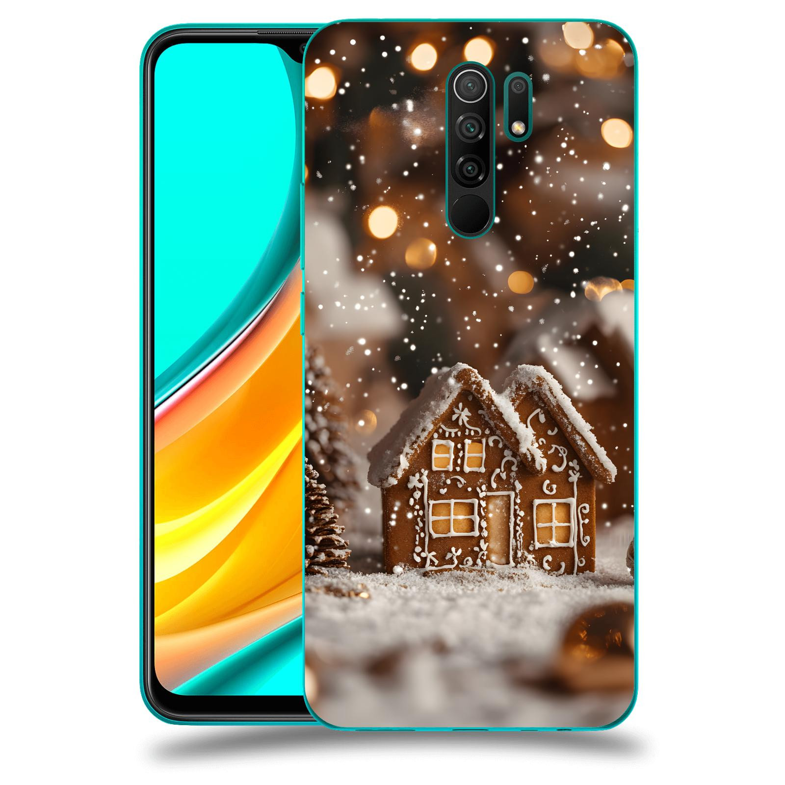 ACOVER Kryt na mobil Xiaomi Mi 9 - Perníková chaloupka