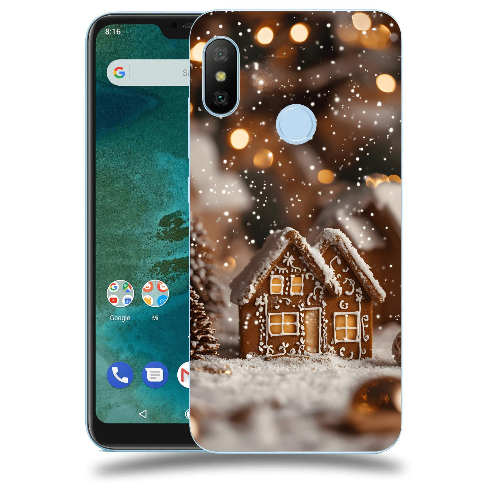ACOVER Kryt na mobil Xiaomi Mi A2 Lite - Perníková chaloupka
