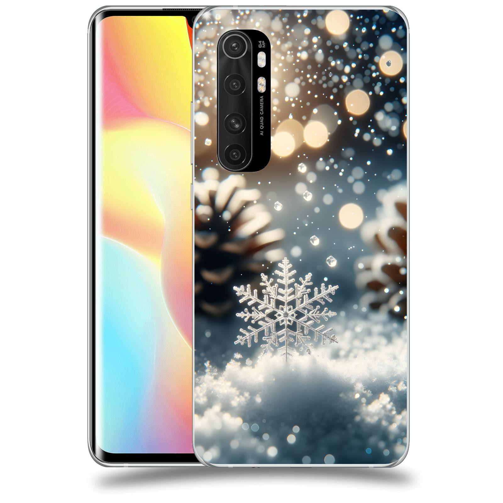 ACOVER Kryt na mobil Xiaomi Mi Note 10 Lite - Vločka
