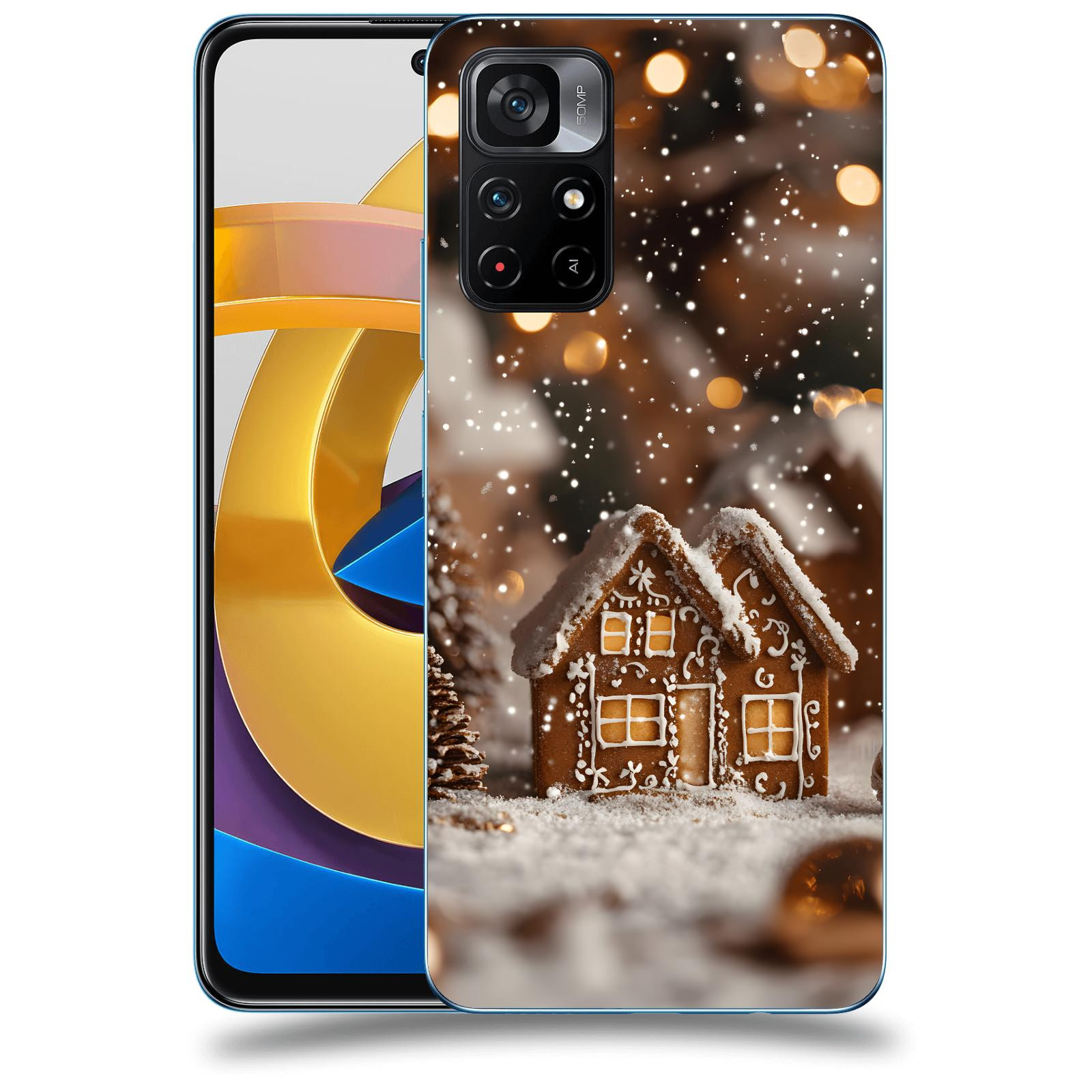 ACOVER Kryt na mobil Xiaomi Poco M4 Pro - Perníková chaloupka