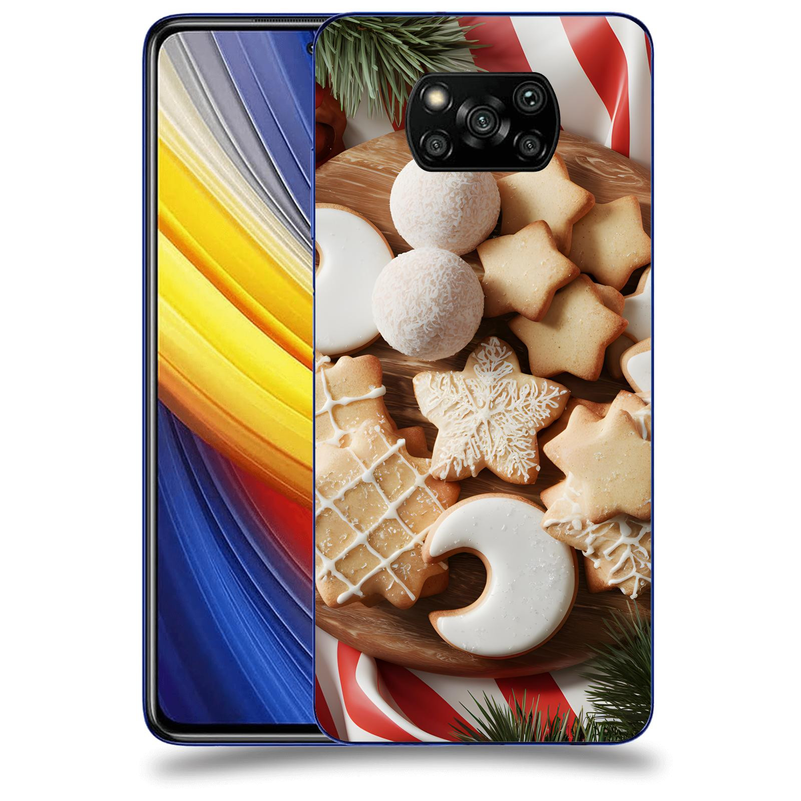 ACOVER Kryt na mobil Xiaomi Poco X3 Pro - Vánoční cukroví 2